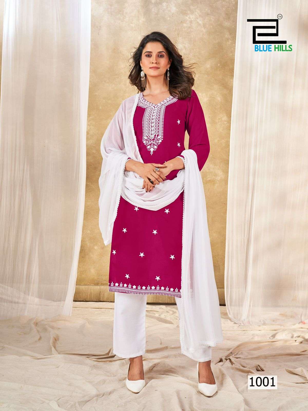 BLUE HILLS PRESENT ZIVA RAYON FABRIC WITH PLAZO & EMBROIDERY WORK 