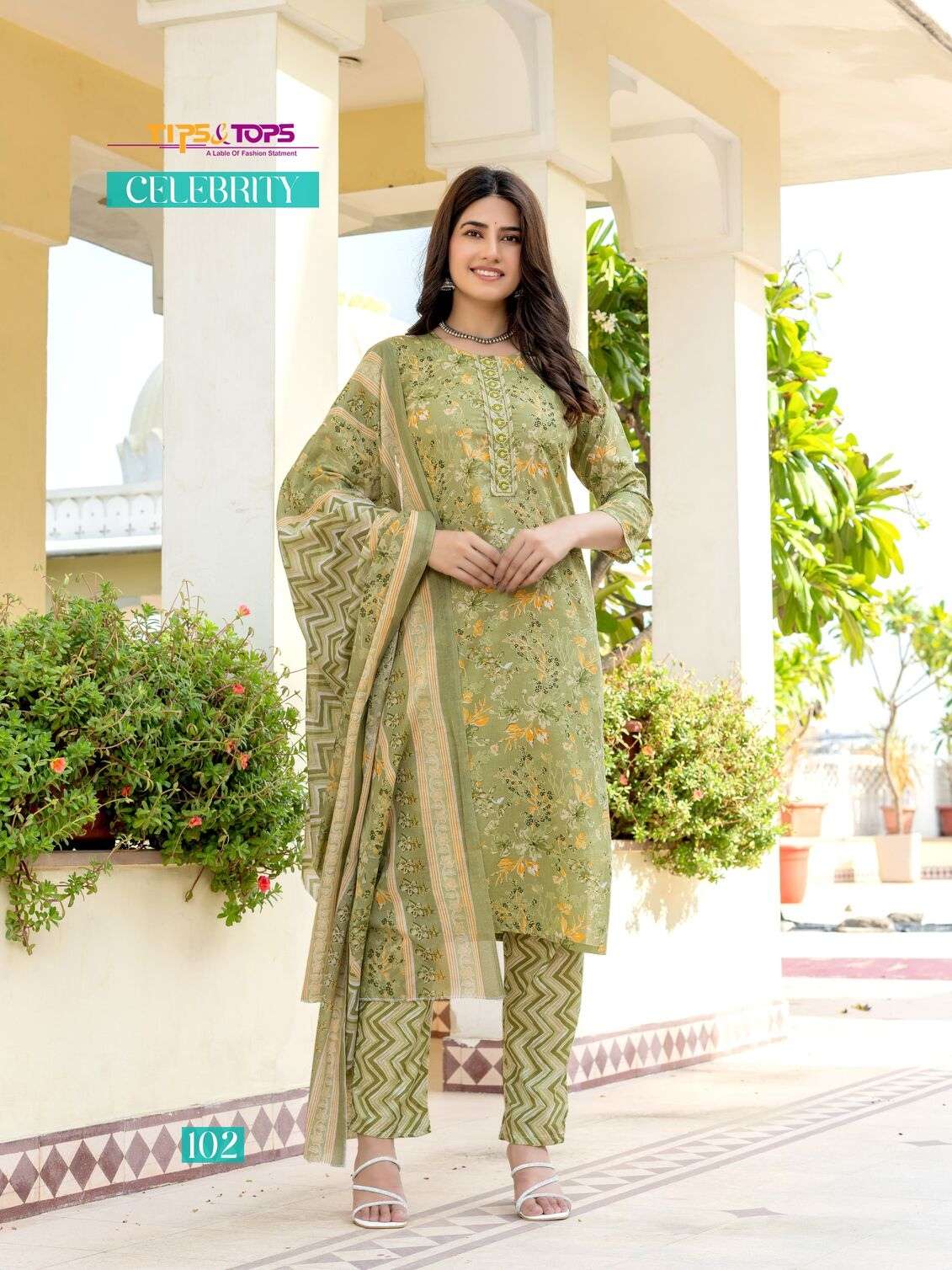 CELEBRITY BY TIPS & TOPS COTTON PRINT 3 PCS COLLECTION 