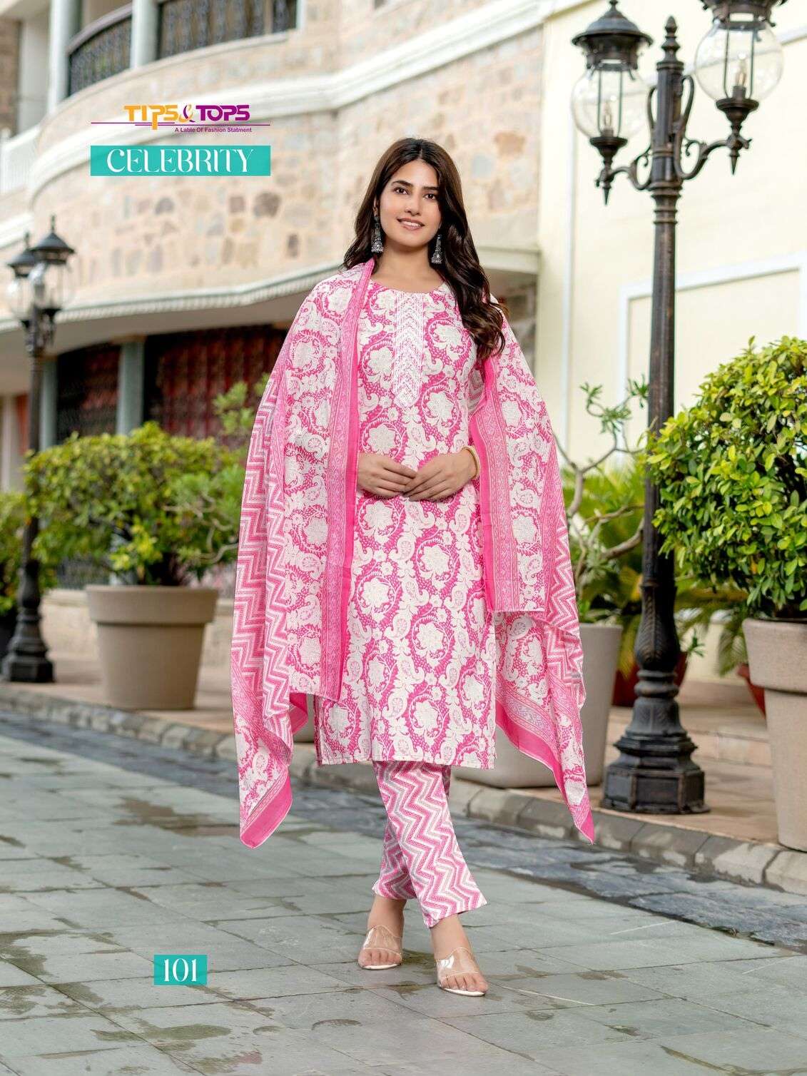 CELEBRITY BY TIPS & TOPS COTTON PRINT 3 PCS COLLECTION 