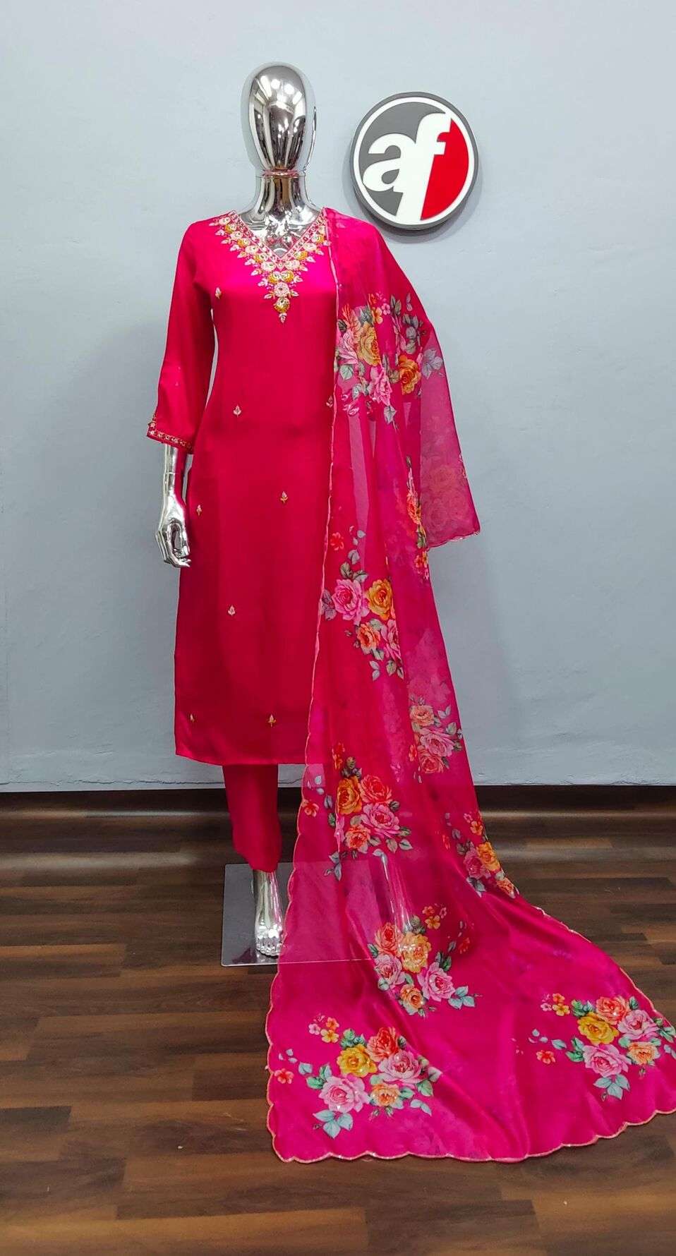 DESIGN NO- UK 3603 To 3612 BY ANJU FABRICS ORGANZA WITH DIGITAL PRINT 3PCS SET  