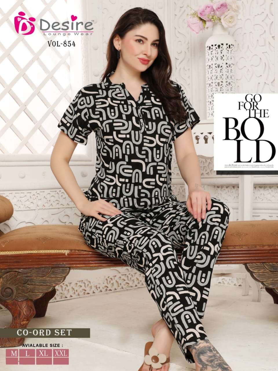 DESIRE PRESENT PRINTED STYLISH MATCHING CO-ORD SET 