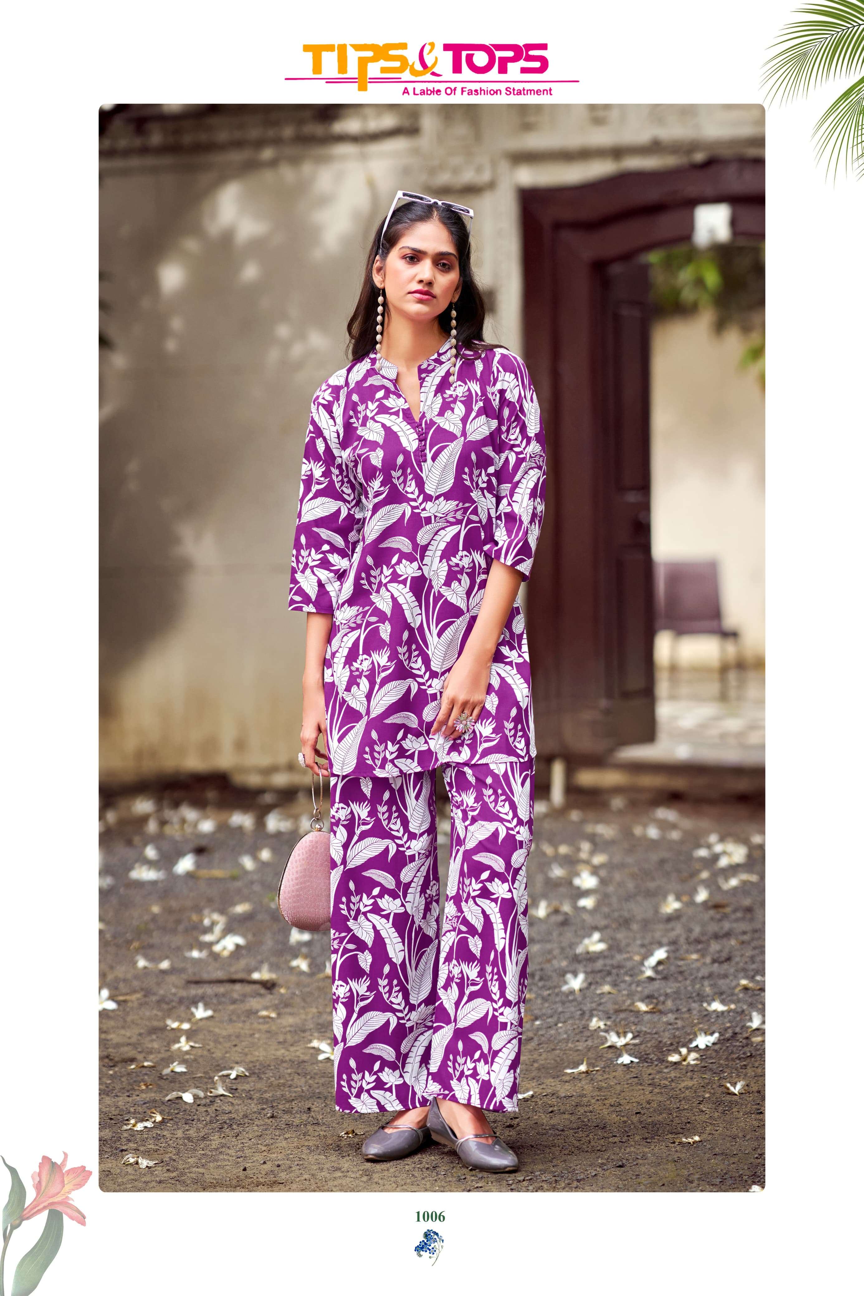 FASHION BEATS VOL-2 BY TIPS & TOPS HEAVY RAYON PRINT STYLISH CO-ORD SET 