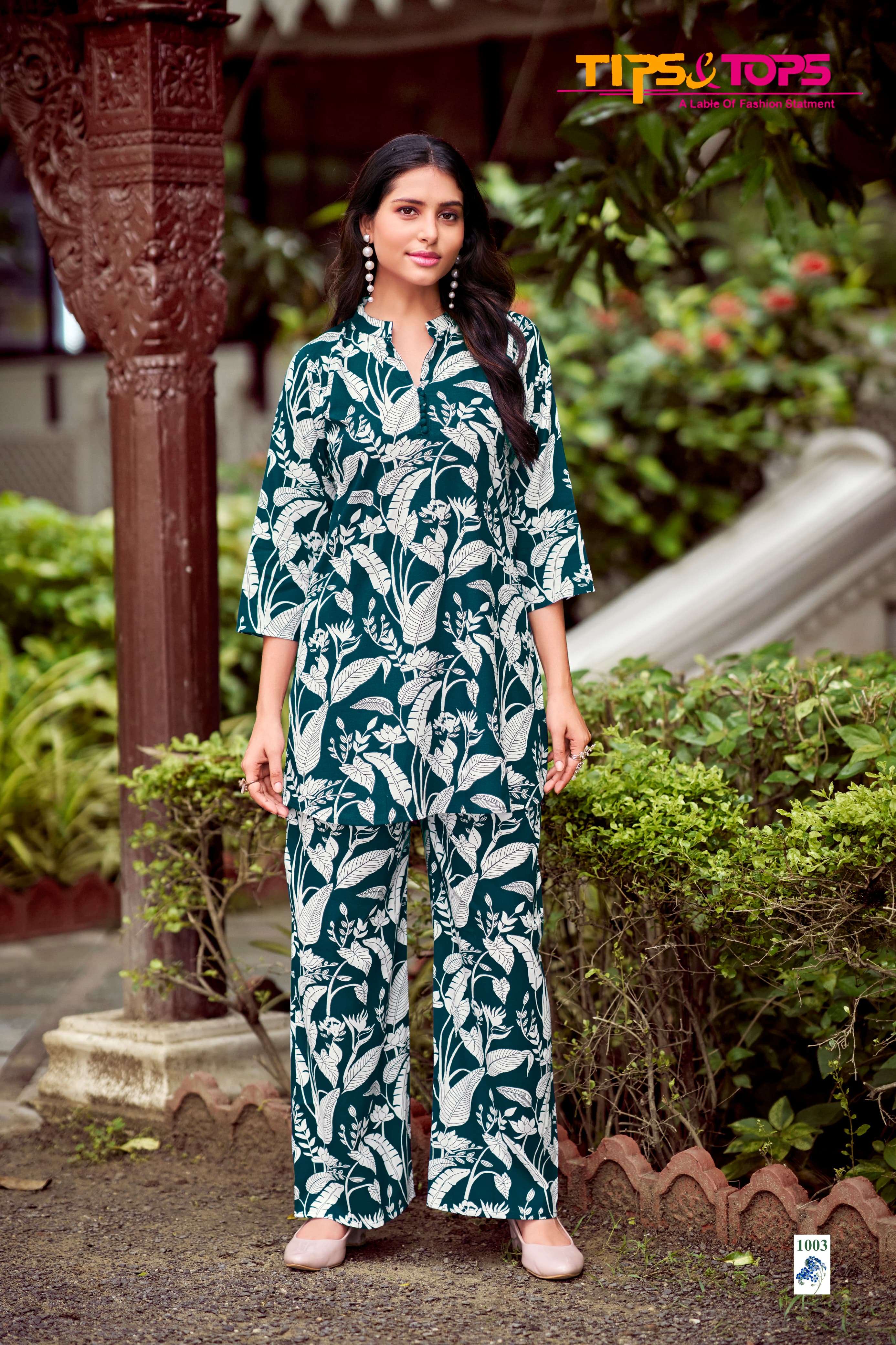 FASHION BEATS VOL-2 BY TIPS & TOPS HEAVY RAYON PRINT STYLISH CO-ORD SET 