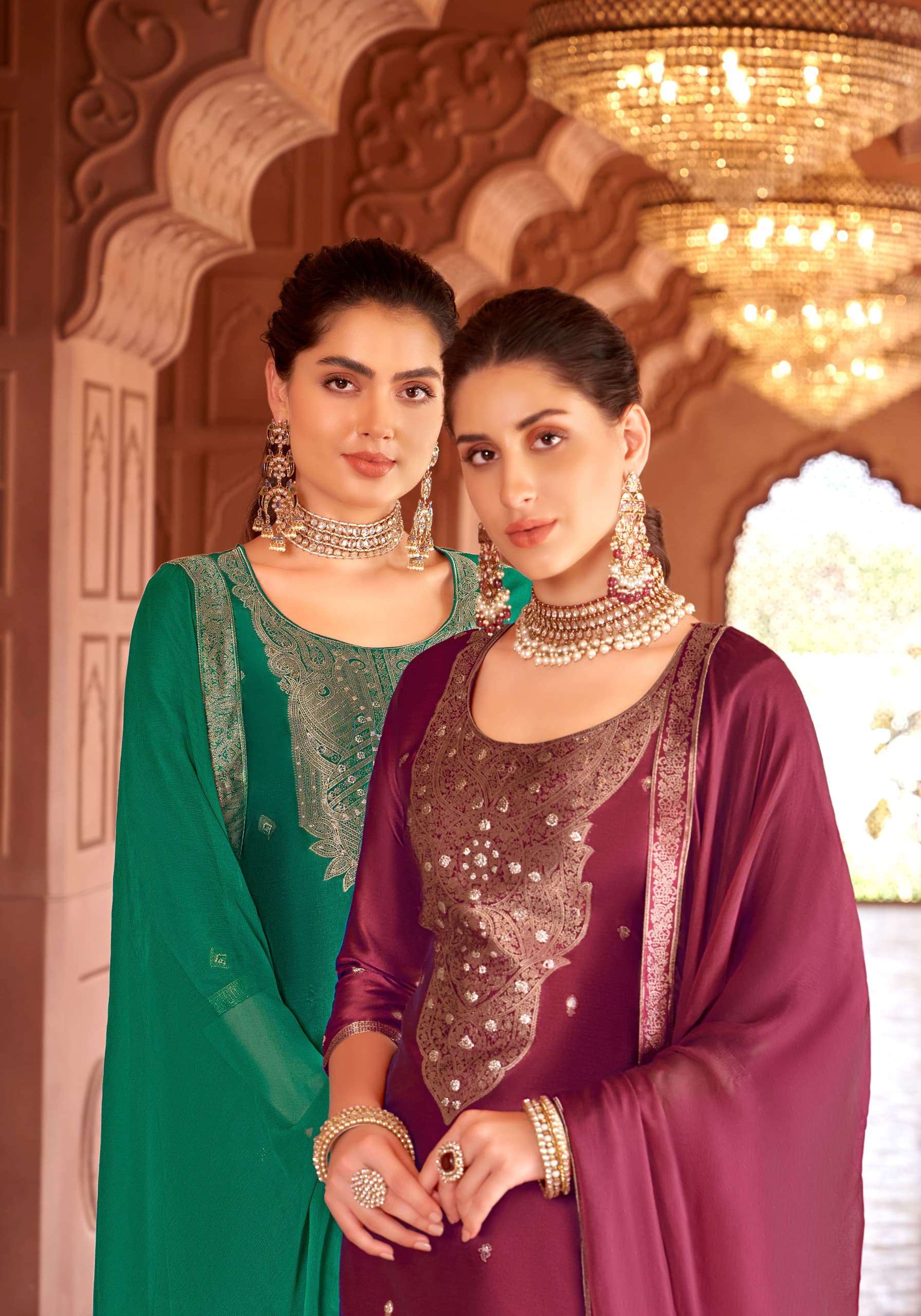 GHARANA VOL-4 BY ALOK SUIT PREMIUM DOLA JACQUARD DESIGNER SUIT 