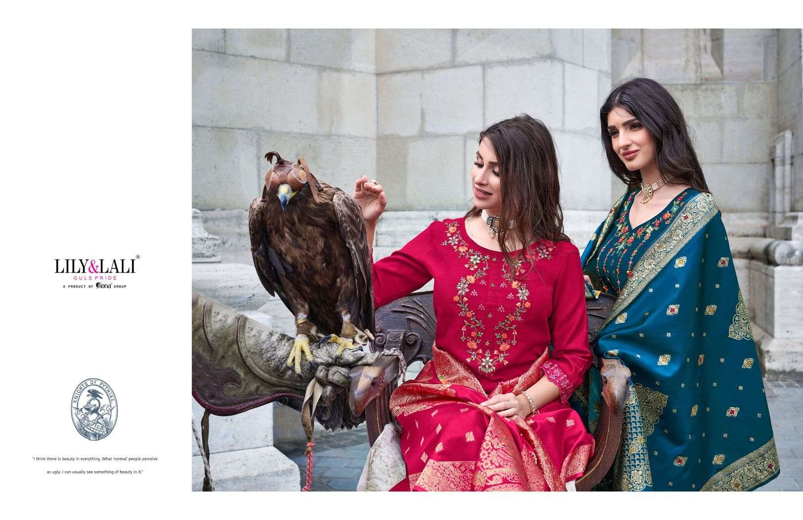 HASMEENA VOL-3 BY LILY & LALI ORGANZA CUTWORK LACE ON VISCOSE FABRICS 