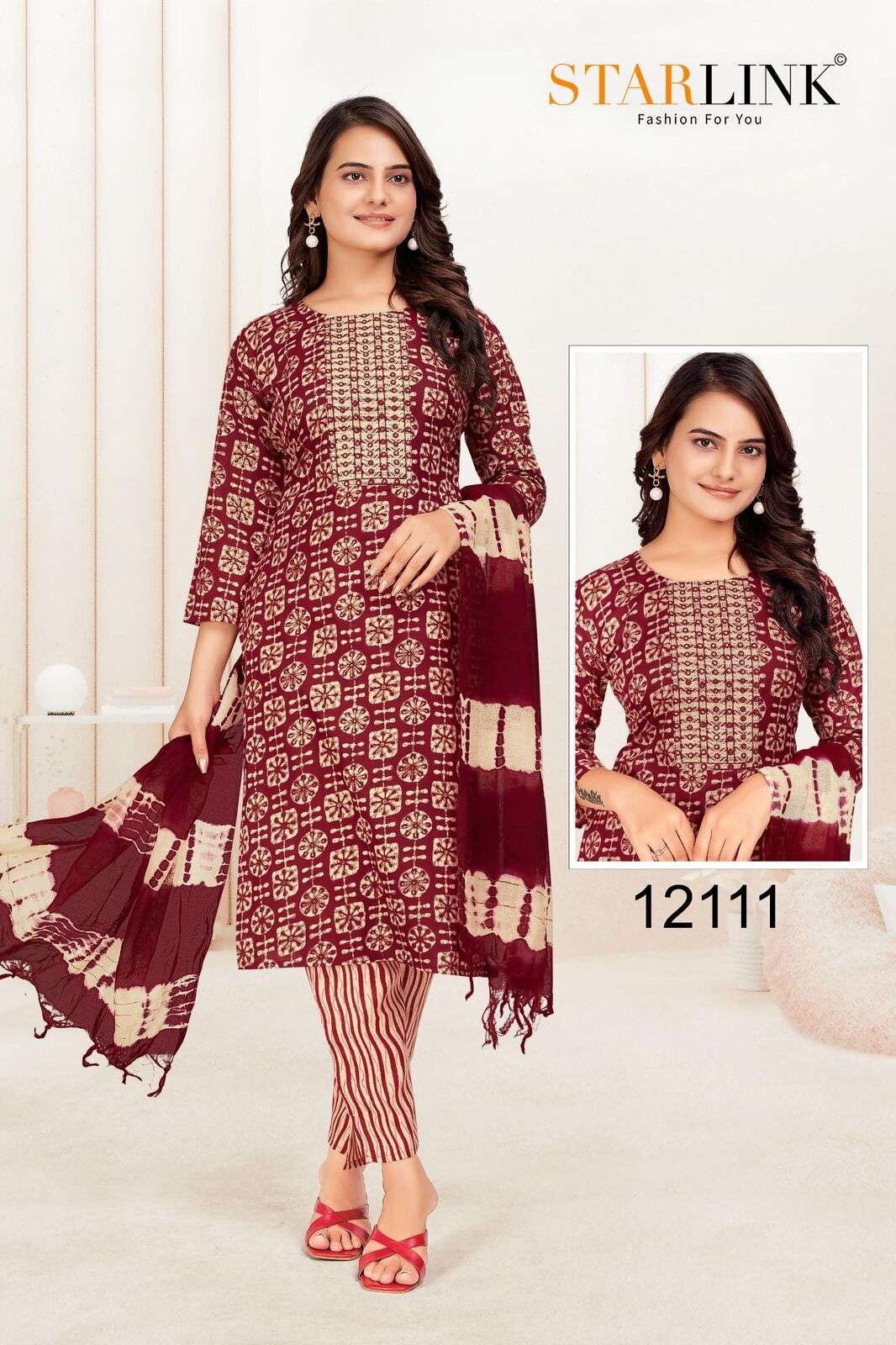 HIDE & SEEK BY STARLINK CAPSULE PRINT EMBROIDERY PATCH WITH GADWAL DUPATTA