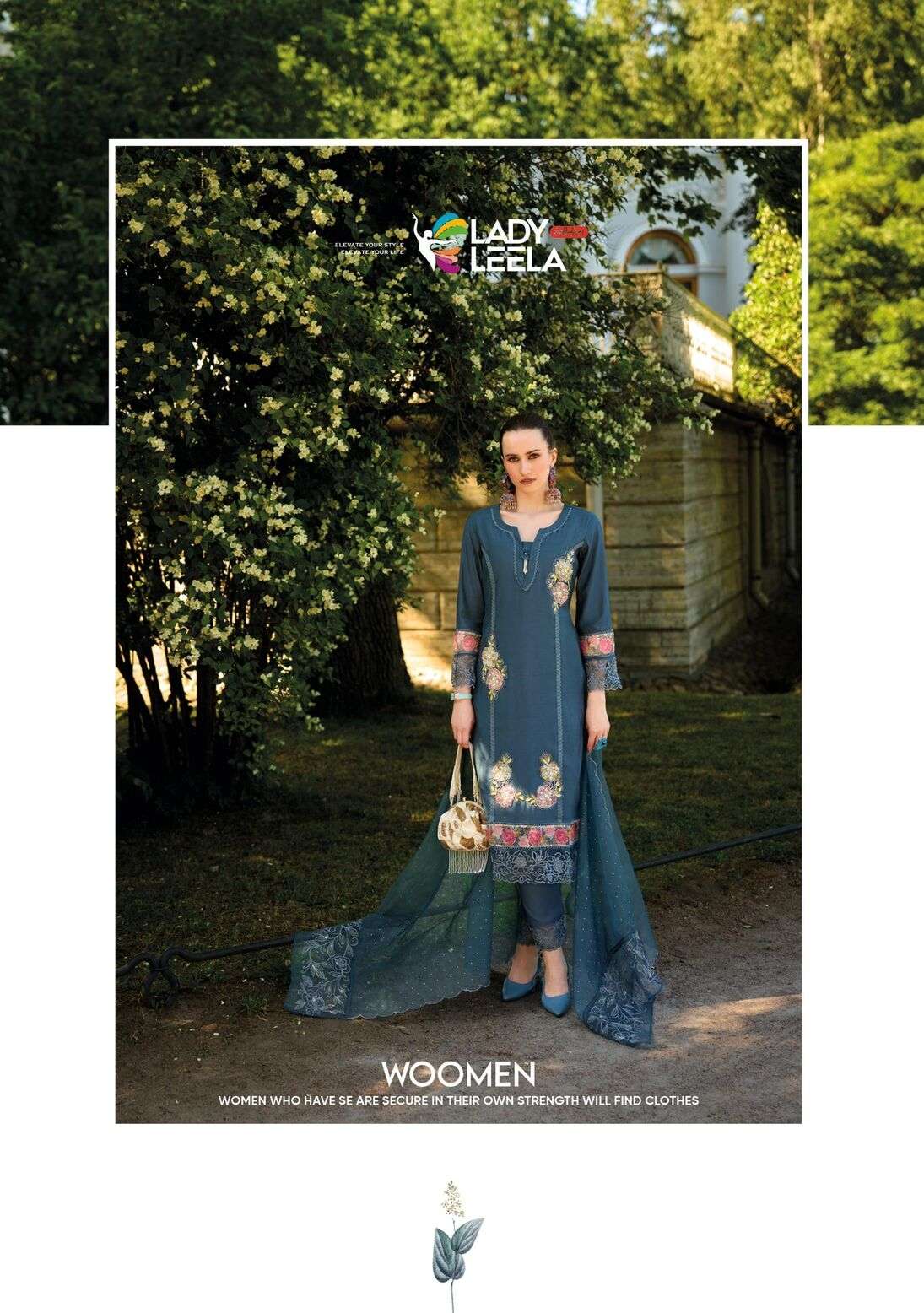 IBADAT VOL-3 BY LADY LEELA ORGANZA FABRIC WITH EMBROIDERY DIAMOND SCALPING WORK 