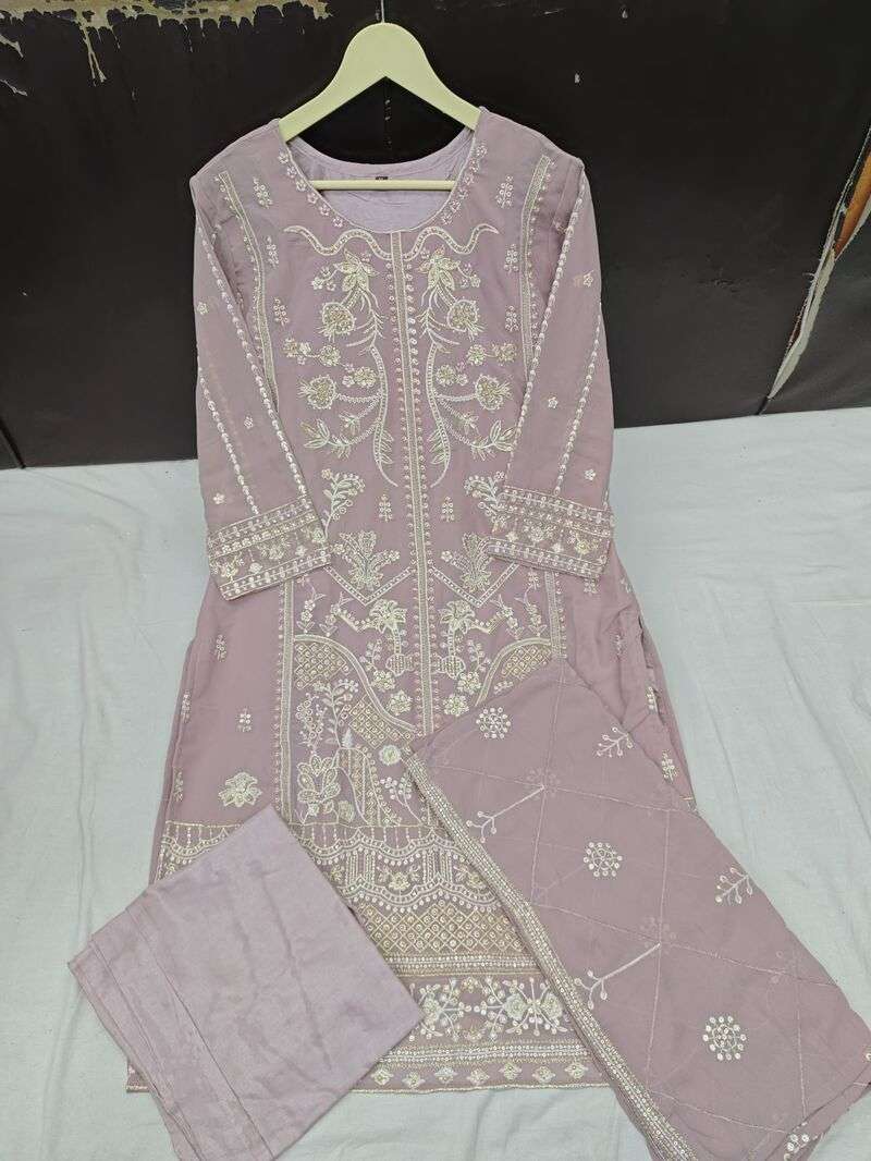 JADE BY AL-FATHIMA 3 PCS GEORGETTE WITH HEAVY EMBROIDERY MOTI WORK
