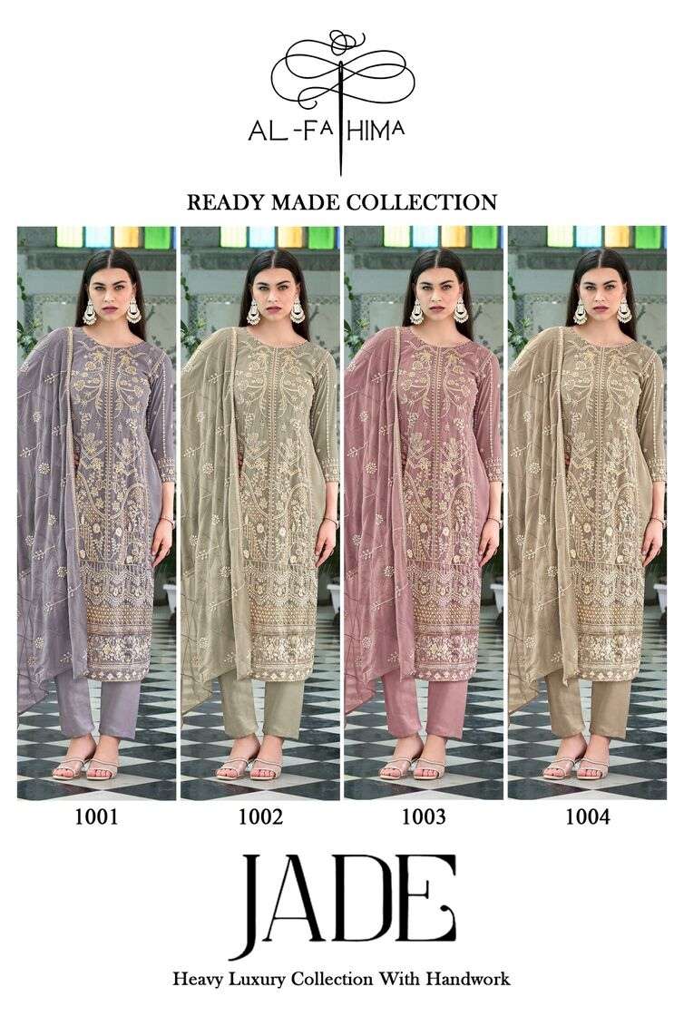 JADE BY AL-FATHIMA 3 PCS GEORGETTE WITH HEAVY EMBROIDERY MOTI WORK