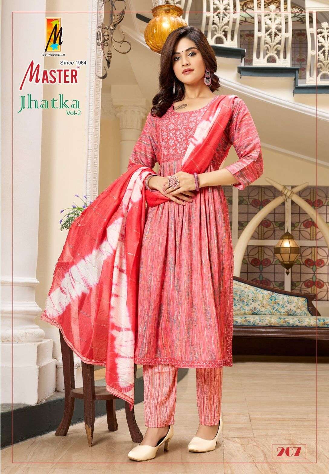 JHATKA VOL-2 BY MASTERS CAPSULE PRINT THREE SIDE WORK WITH FANCY DUPATTA 
