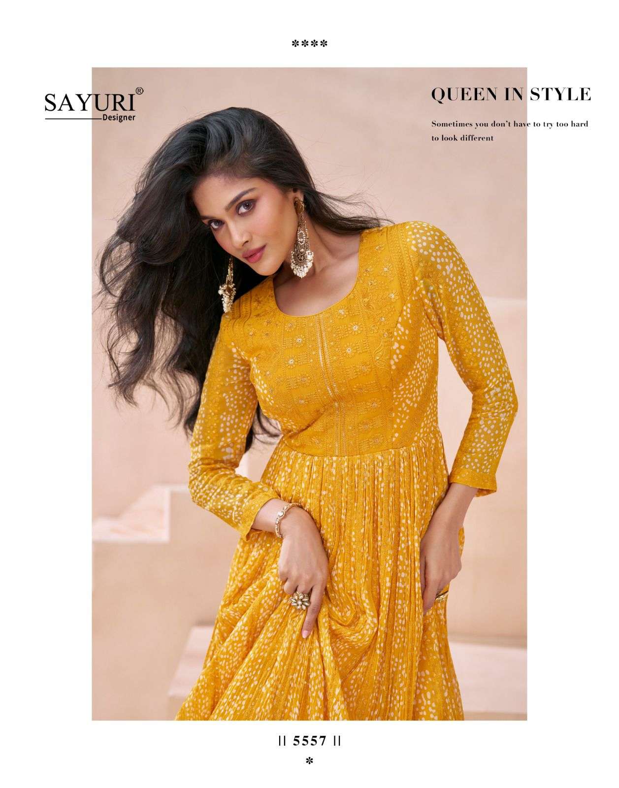 KASHEESH BY SAYURI DESIGNER REAL GEORGETTE HEAVY EMBROIDERY ANARKALI WITH DUPATTA 