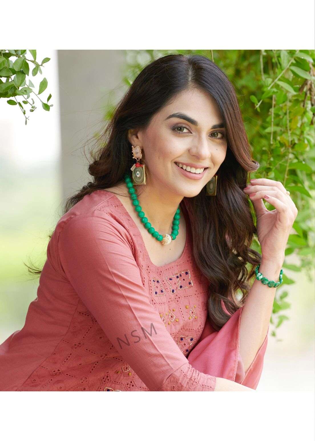 KUMB CANDY BY TEXOFAB PURE CAMBRIC COTTON NECK HNDWORK WITH SCHIFFLI WORK 