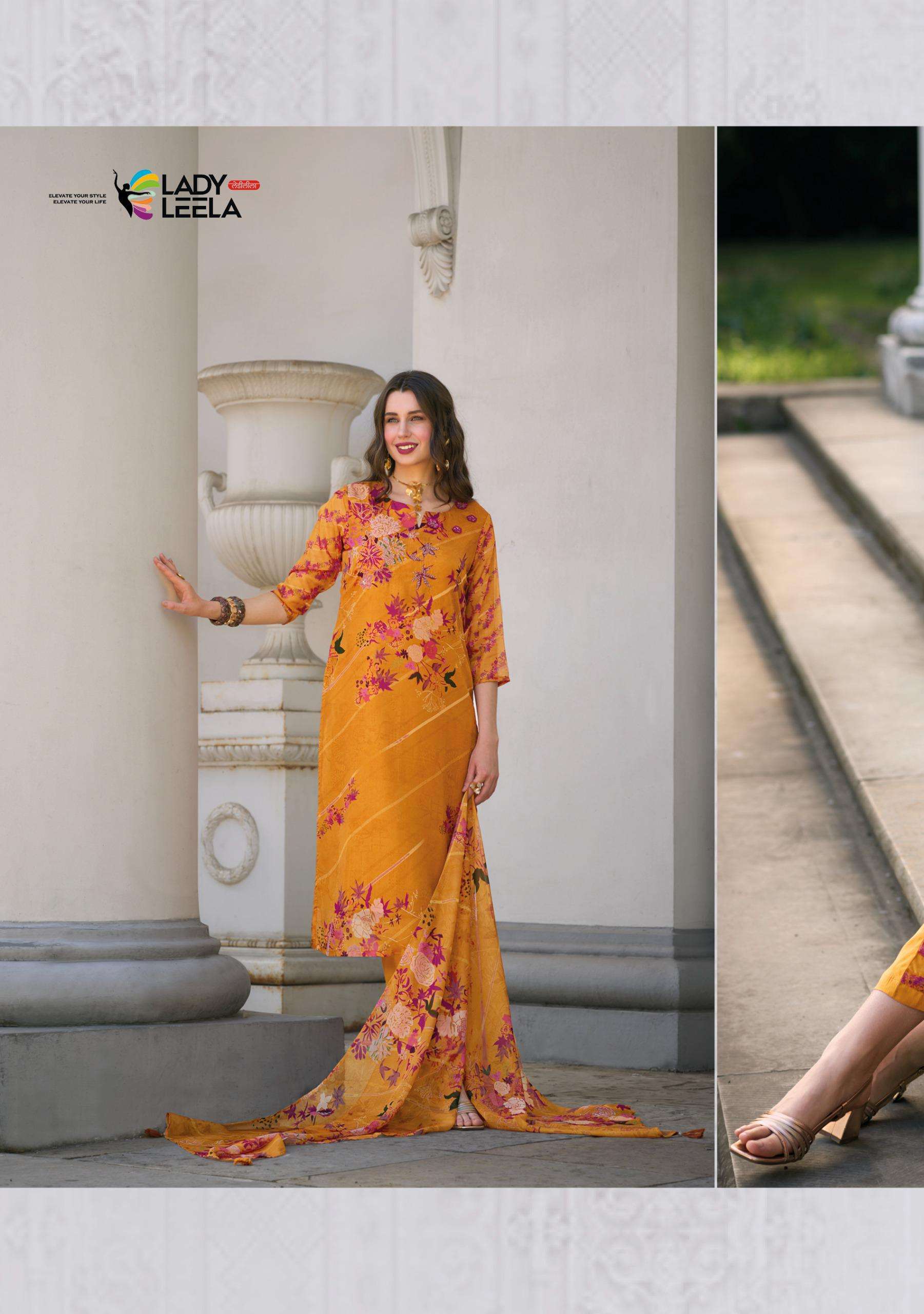 LADY LEELA PRESENT NEW CATALOG RUBINA VOL-2 WITH DIGITAL PRINT DUPATTA 