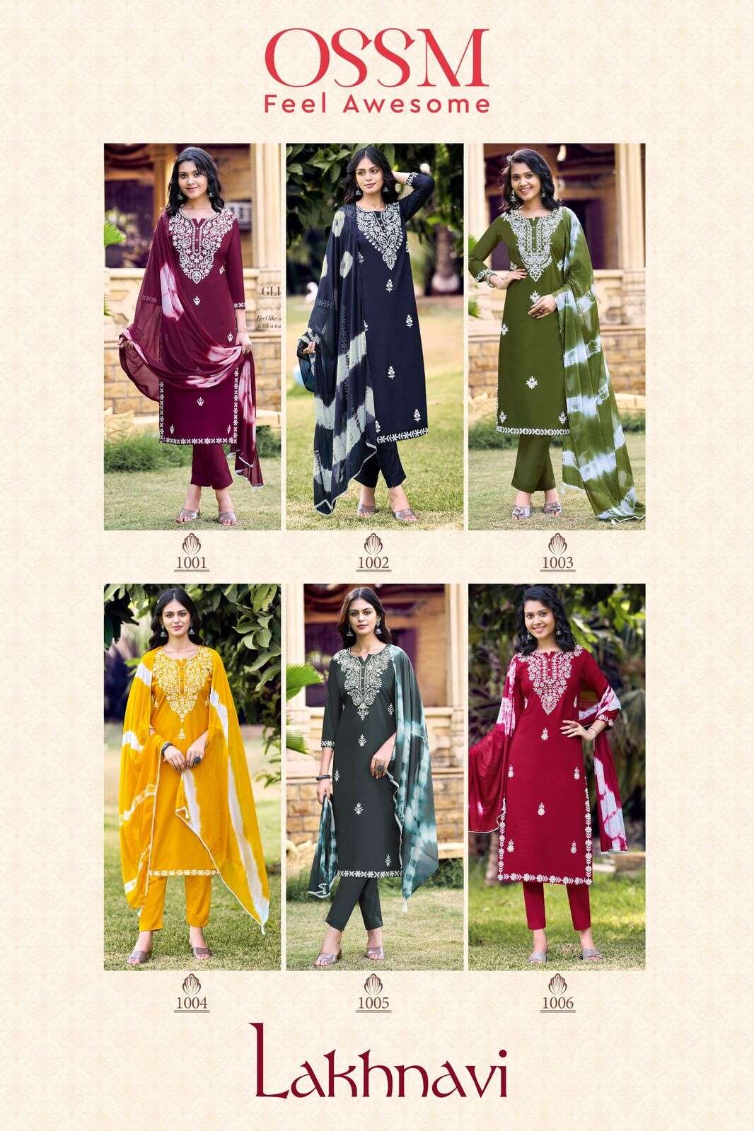 LAKHNAVI BY OSSM HEAVY EMBROIDERY RAYON WITH POCKET FOR FESTIVE COLLECTION