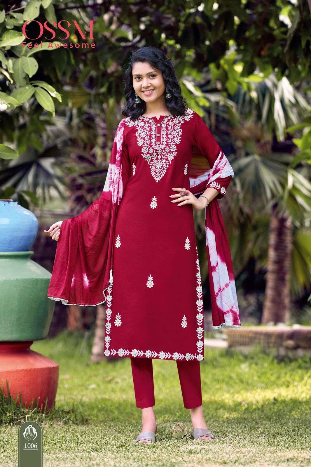 LAKHNAVI BY OSSM HEAVY EMBROIDERY RAYON WITH POCKET FOR FESTIVE COLLECTION