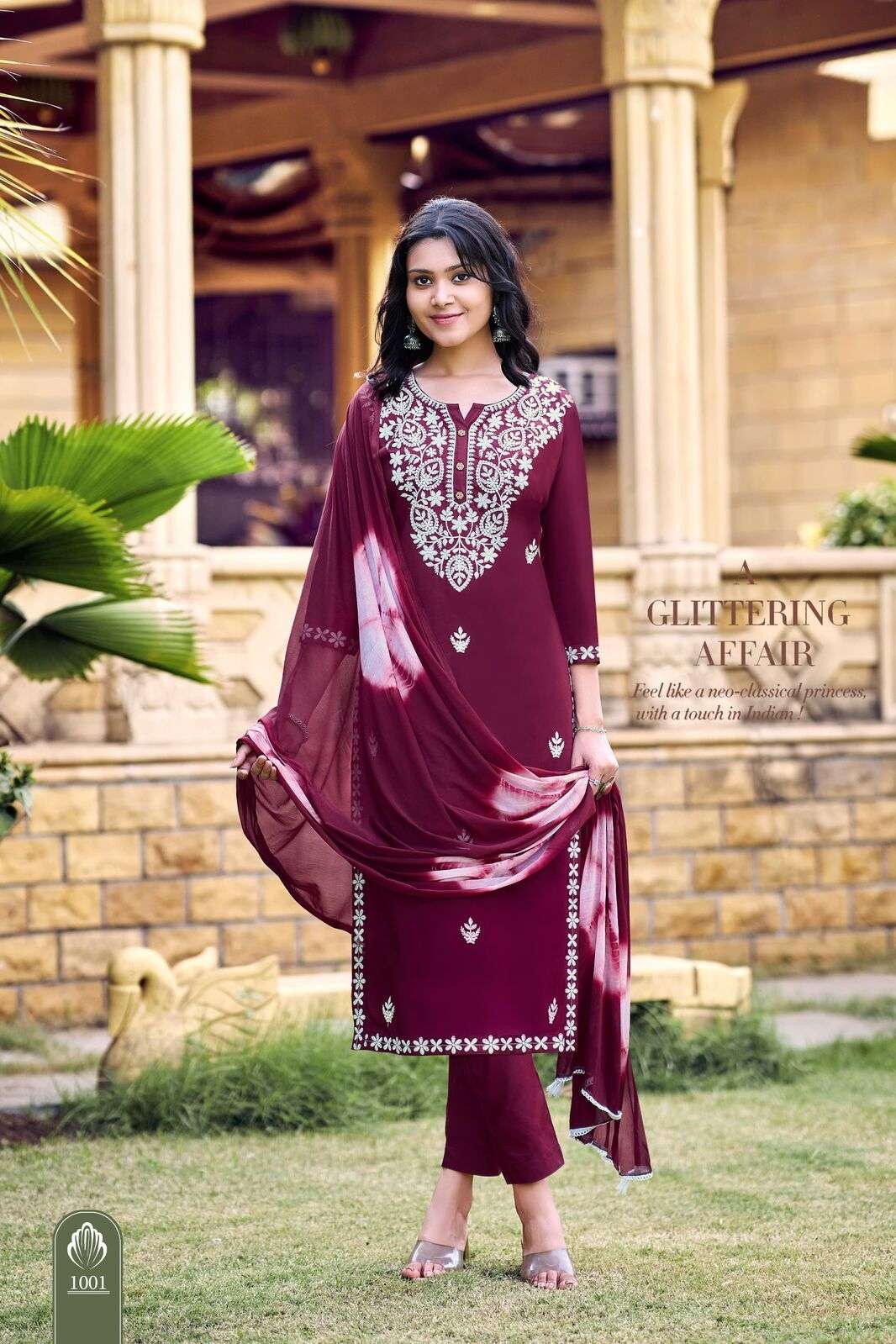 LAKHNAVI BY OSSM HEAVY EMBROIDERY RAYON WITH POCKET FOR FESTIVE COLLECTION