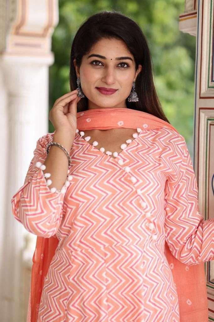 LEHRIYA ANARKALI RAYON PRINTED 3 PIECE SET BY TEXOFAB 