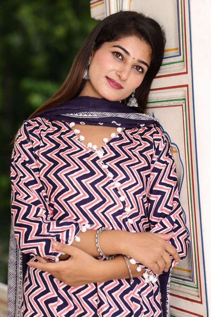 LEHRIYA ANARKALI RAYON PRINTED 3 PIECE SET BY TEXOFAB 