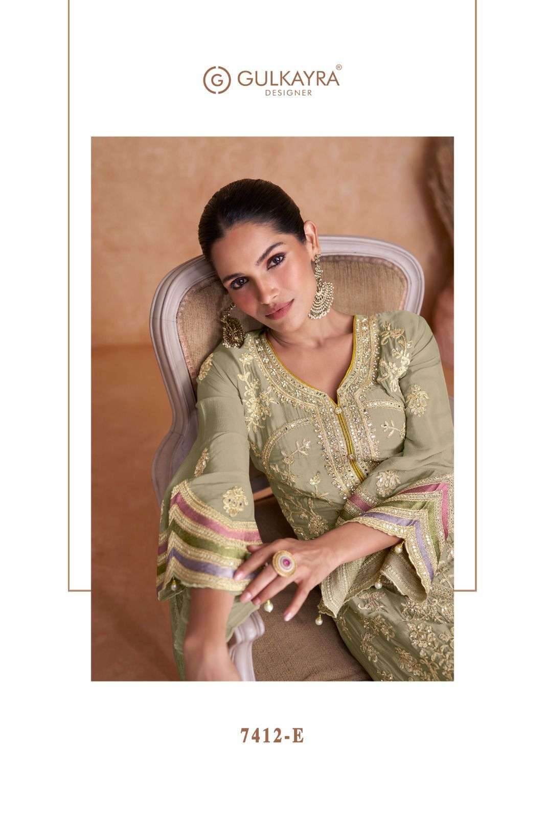 LIYANA VOL-1 BY GULKAYRA DESIGNER REAL CHINON HEAVY EMBROIDERY KURTI PANT WITH DUPATTA 