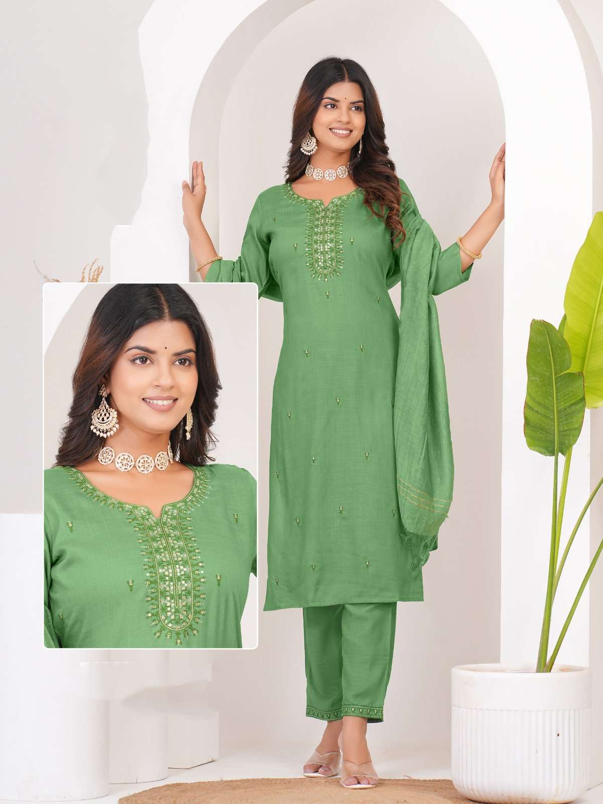 MR 04 KK RAYON FABRIC 3 PIECE CONCEPT WITH STRAIGHT CUT 