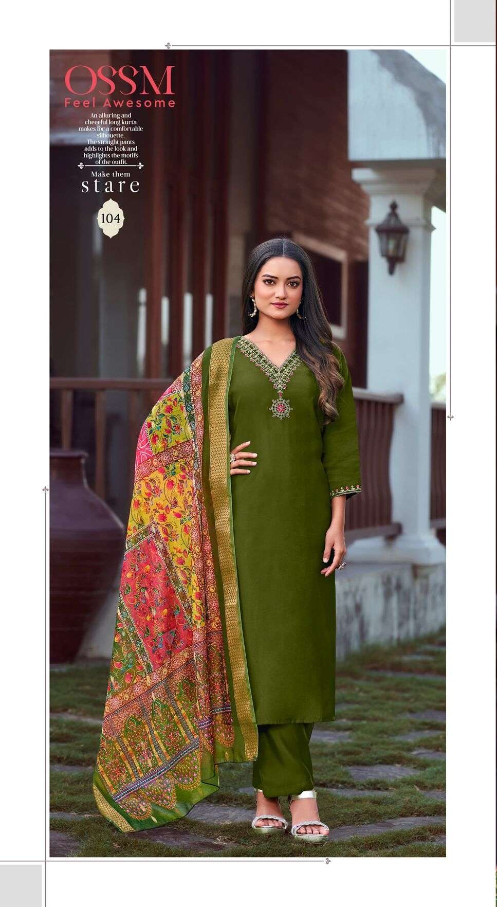 NOORIE VOL-3 BY OSSM HEAVY EMBROIDERY PURE VISCOSE ROMAN SILK WITH POCKET 