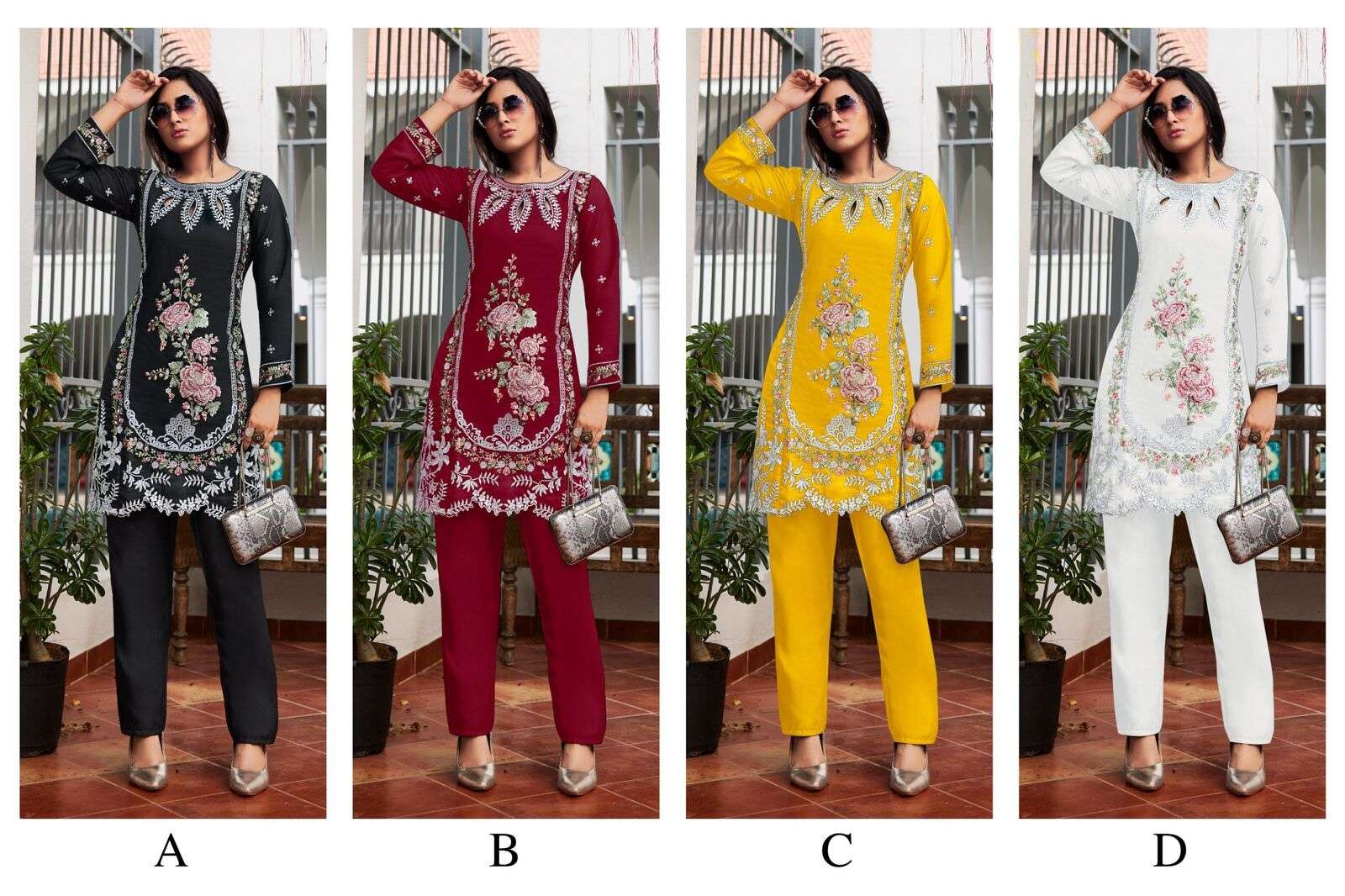 PAKIZA BY AJRAA PURE VISCOSE EMBROIDERY WORK CO-ORD SET IN PAKISTANI STYLE 