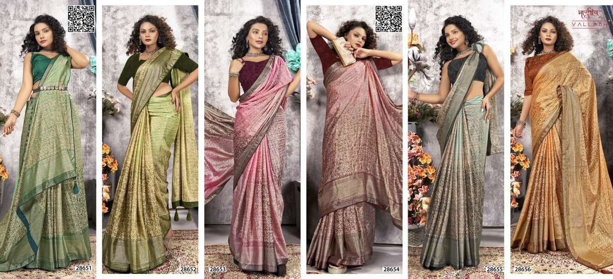 PARVANA VOL-2 BY VALLABHI BRASSO FABRIC BEAUTIFUL SAREES 