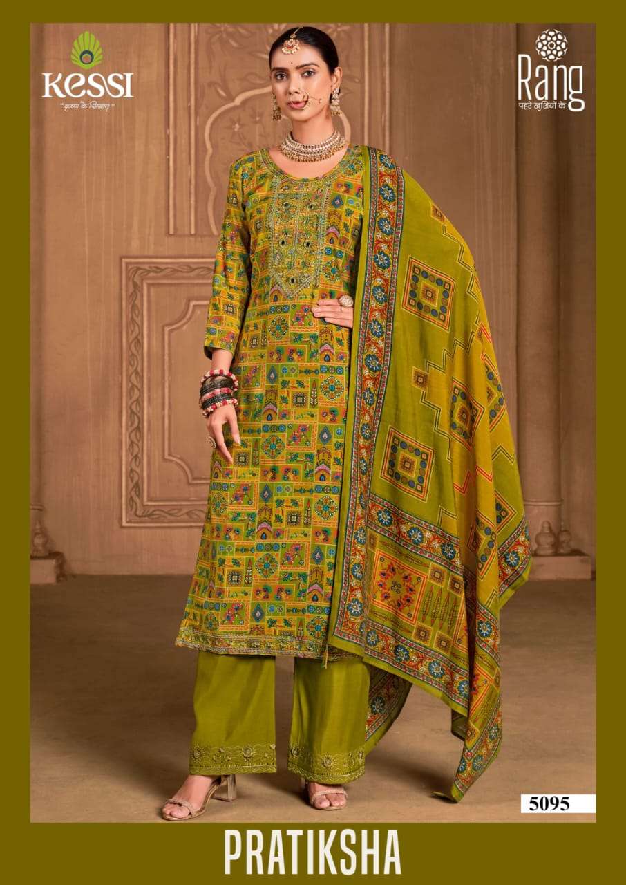 PRATIKSHA BY RANG MUSLIN FOIL PRINT WITH FANCY MIRROR WORK UNSTICHED SALWAR SUIT