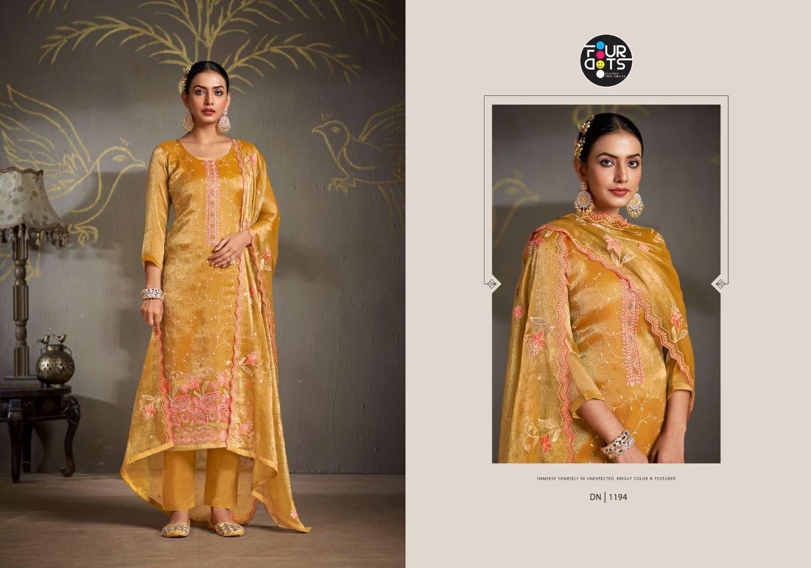 RAHAT BY FOURDOTS JIMMY CHU BERBERRY WITH HEAVY JARKAN DIAMOND WORK SALWAR SUIT
