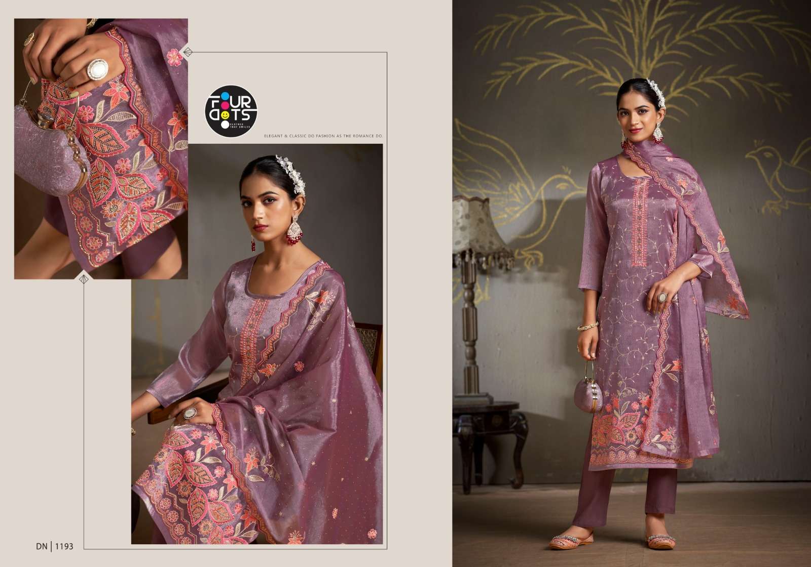RAHAT BY FOURDOTS JIMMY CHU BERBERRY WITH HEAVY JARKAN DIAMOND WORK SALWAR SUIT