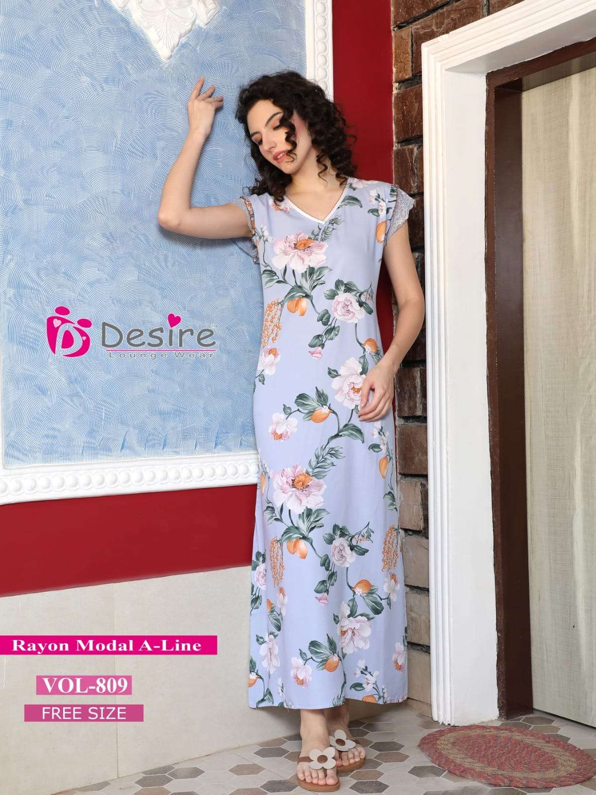 RAYON A- LINE MODAL NIGHTY BY DESIRE 