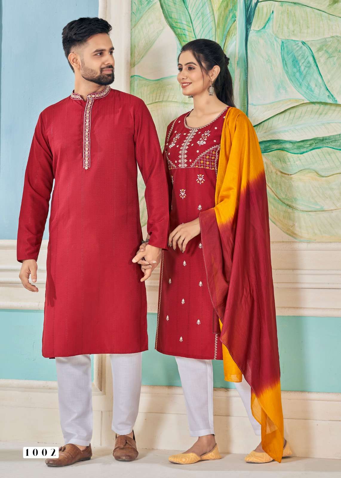 ROYAL COUPLE VOL-13 BY BANWERY PURE VISCOSE WEAVING STRIPE WITH EMBROIDERY STYLISH DESIGN 