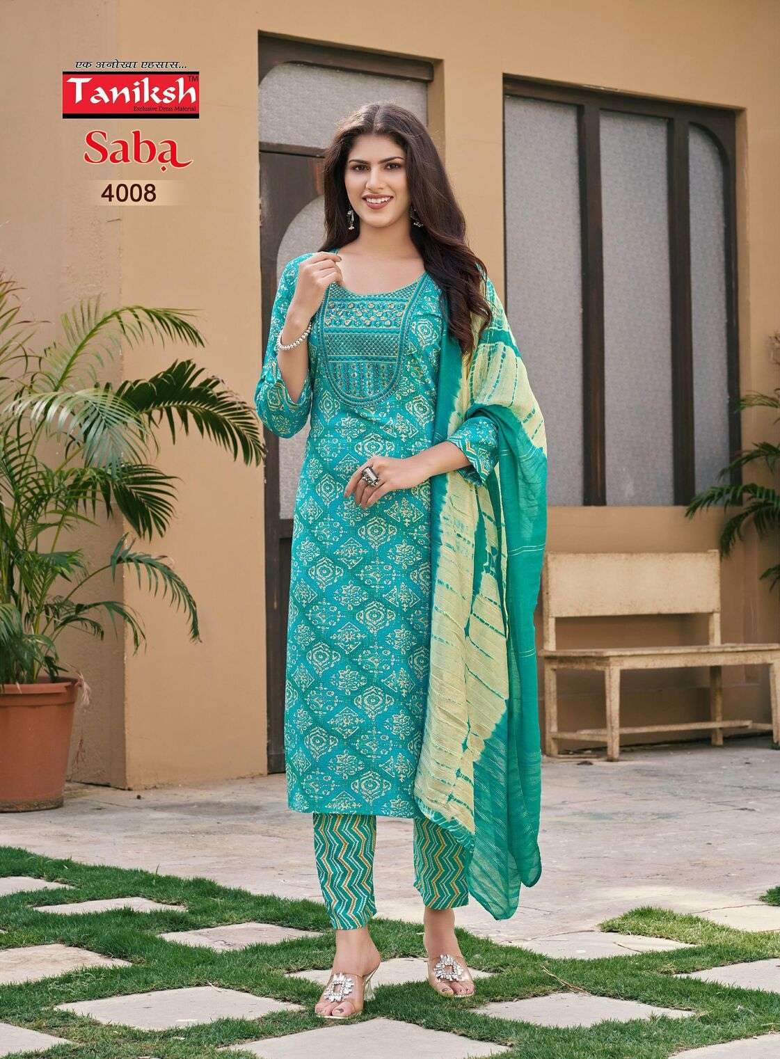 SABA VOL-3 BY TANIKSH RAYON FOIL PRINT & EMBROIDERY WORK WITH POCKET 