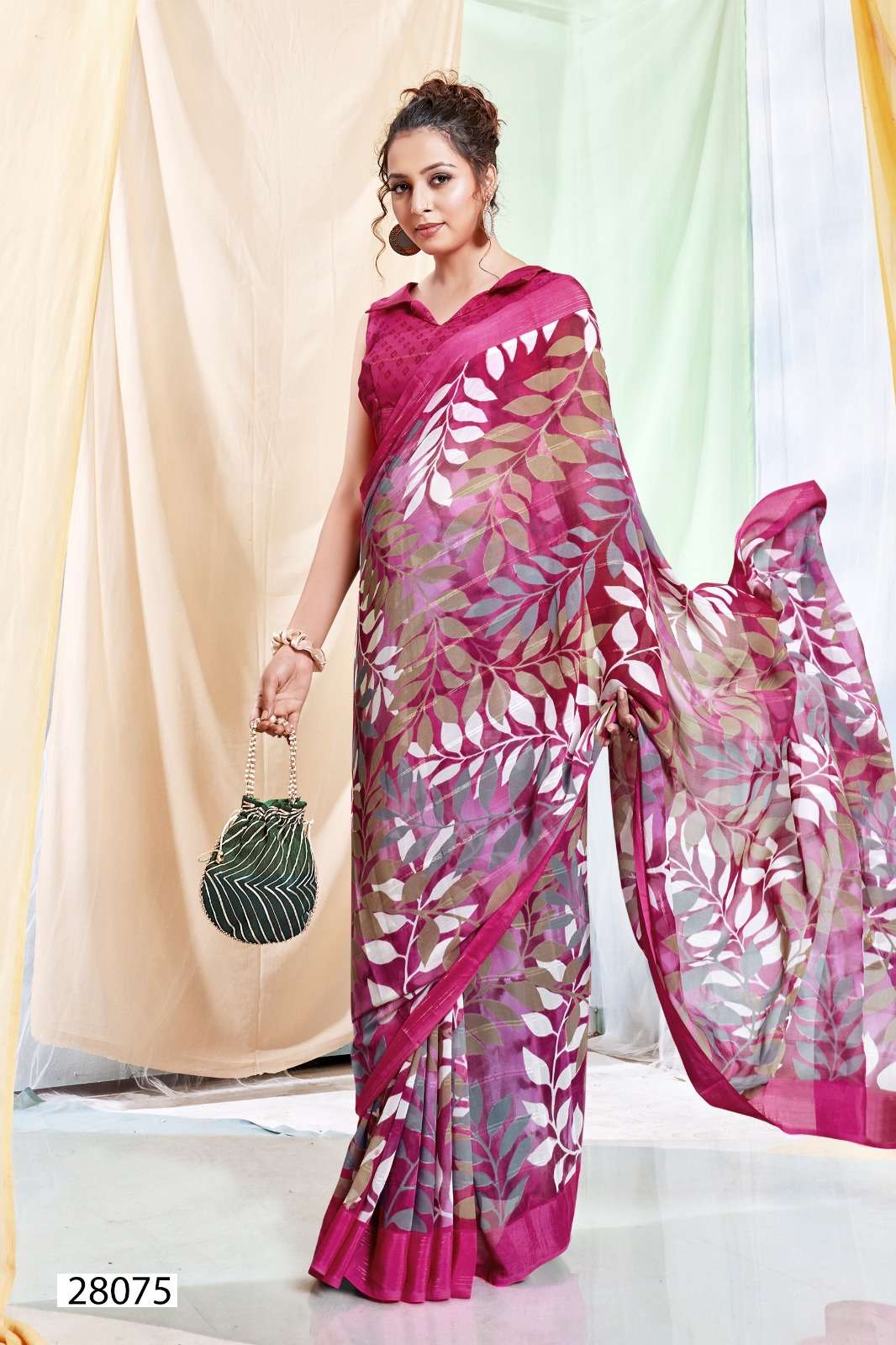 SANCHALI VOL-7 BY VALLABHI GEORGETTE REGULAR WEAR PRINTED SAREES 