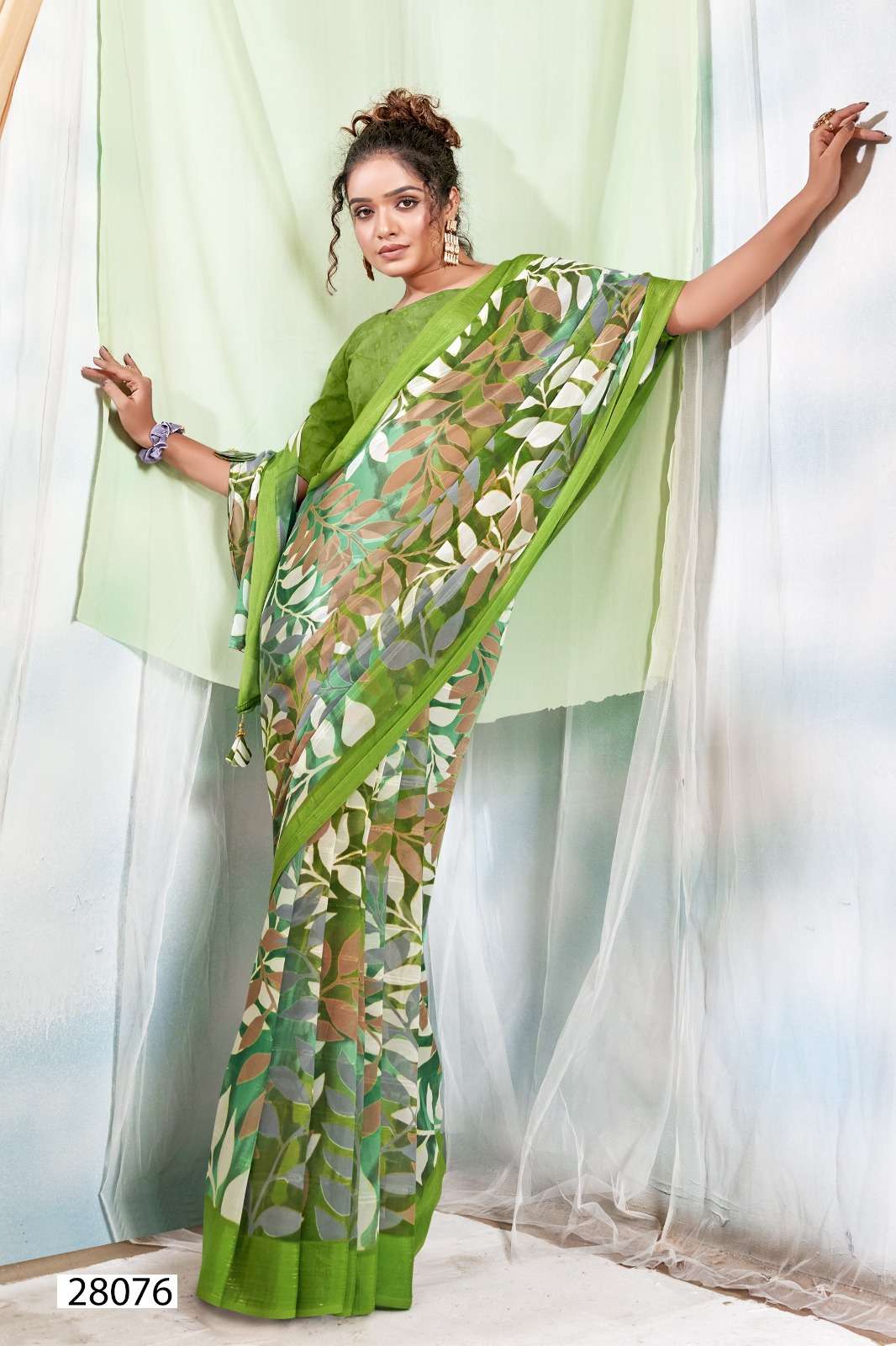 SANCHALI VOL-7 BY VALLABHI GEORGETTE REGULAR WEAR PRINTED SAREES 