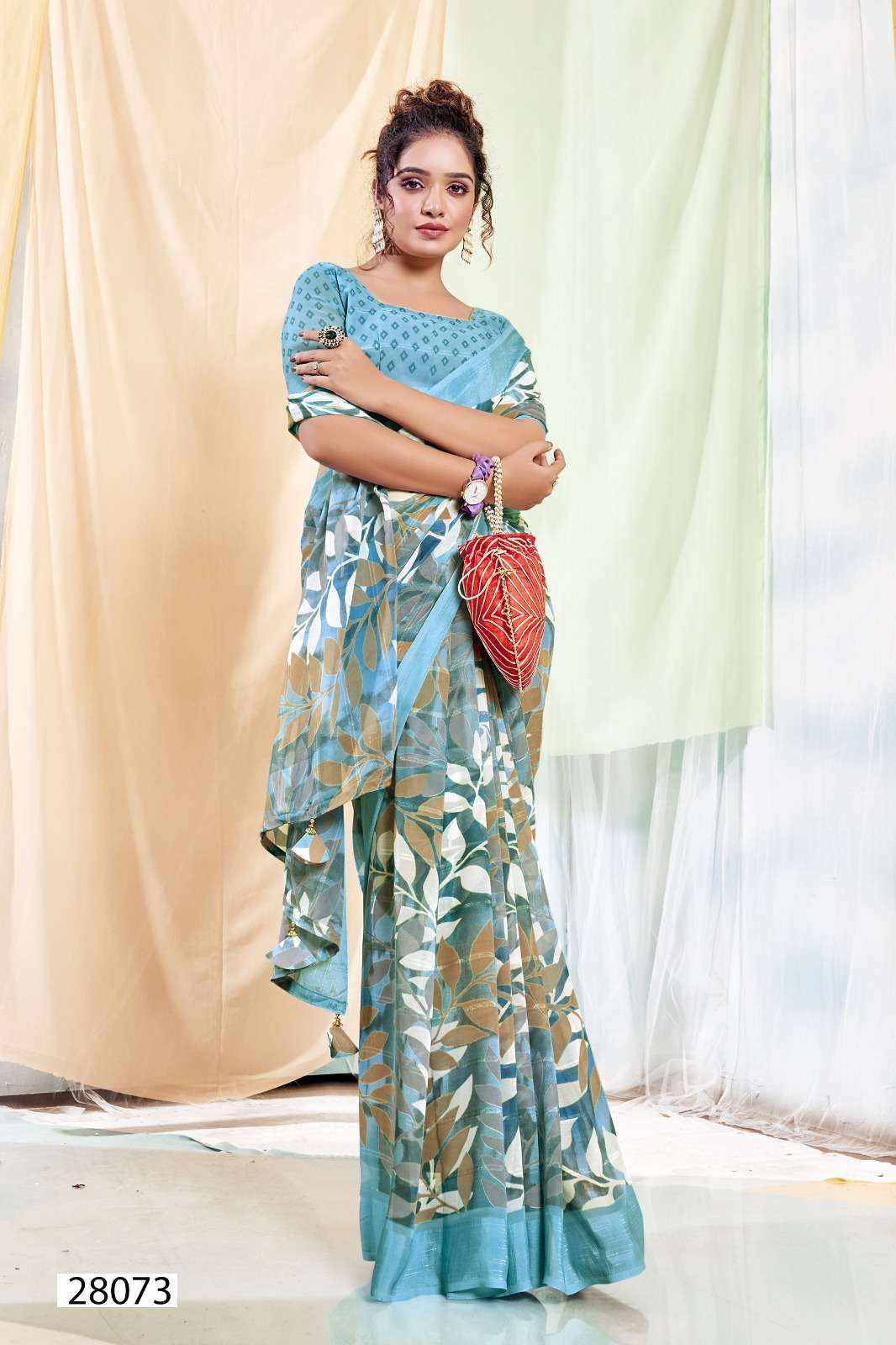 SANCHALI VOL-7 BY VALLABHI GEORGETTE REGULAR WEAR PRINTED SAREES 