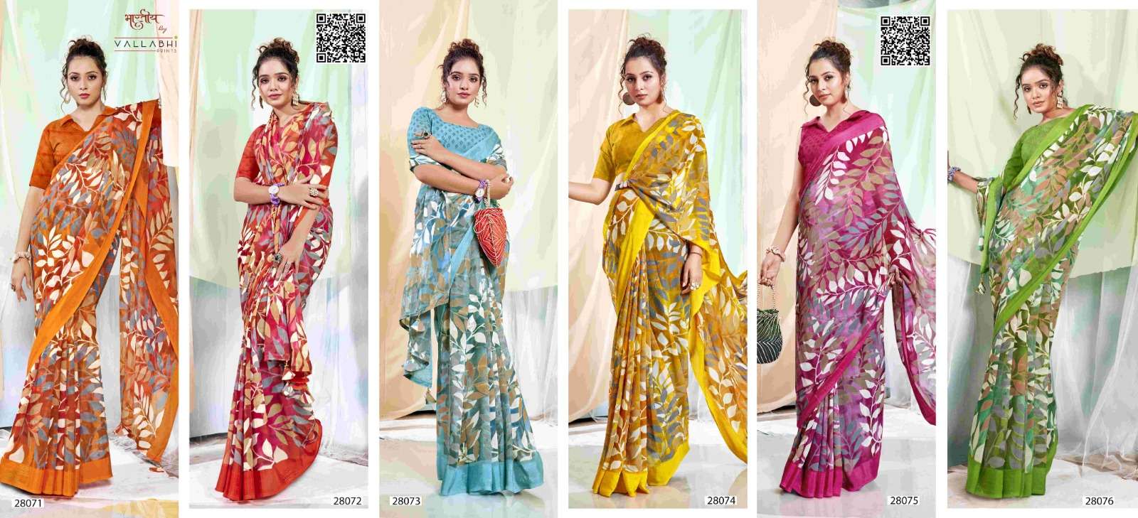 SANCHALI VOL-7 BY VALLABHI GEORGETTE REGULAR WEAR PRINTED SAREES 