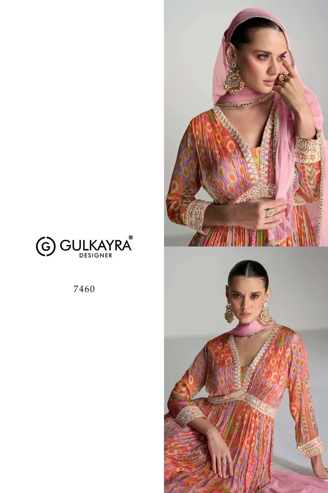 SCARLET BY GULKAYRA DESIGNER EMBROIDERY WORK ANARKALI WITH SOFT NET DUPATTA 