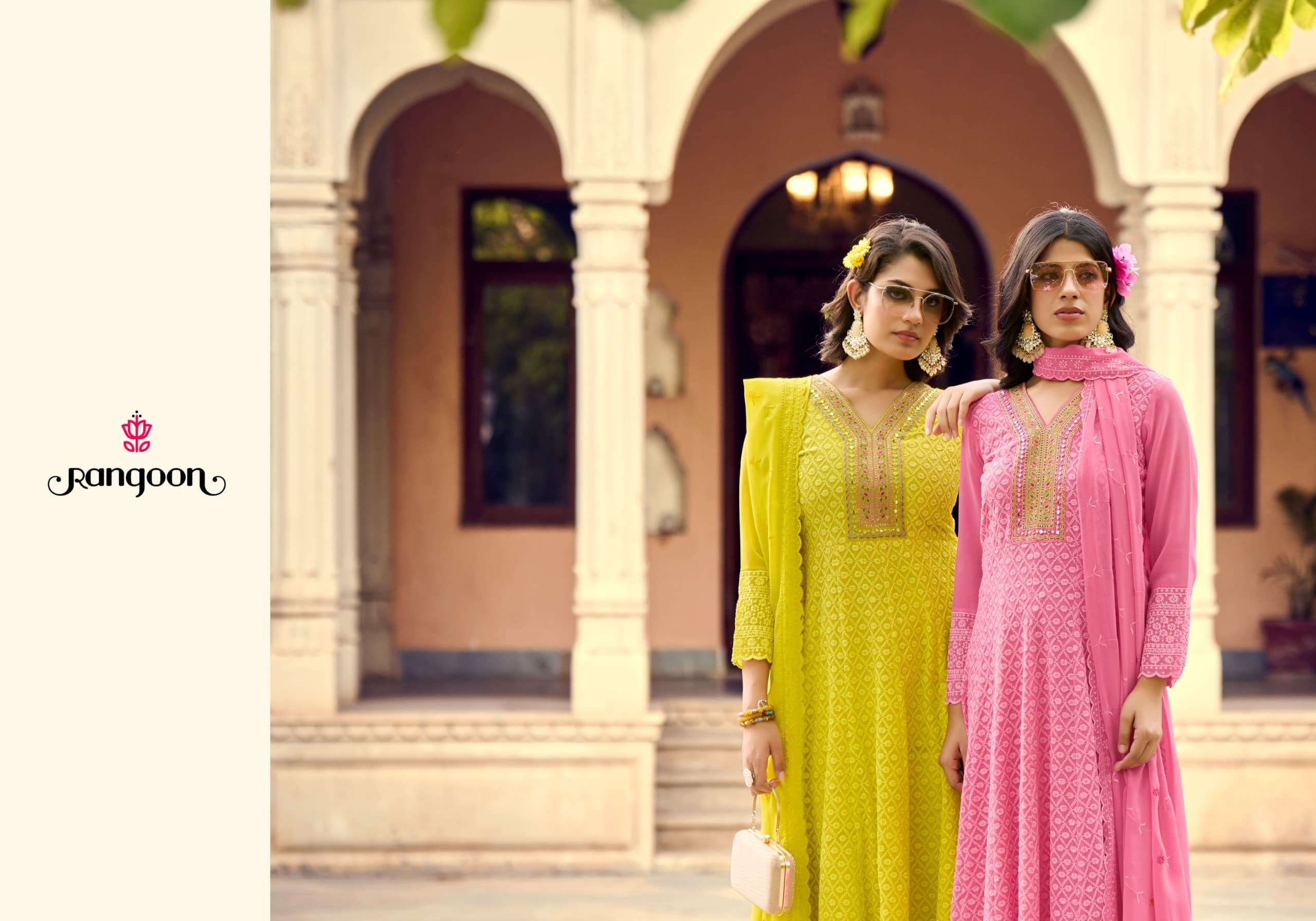 SEHZADI BY RANGOON SCHIFFLI GEORGETTE WITH FANCY EMBROIDERY WORK IN ANARKALI STYLE 