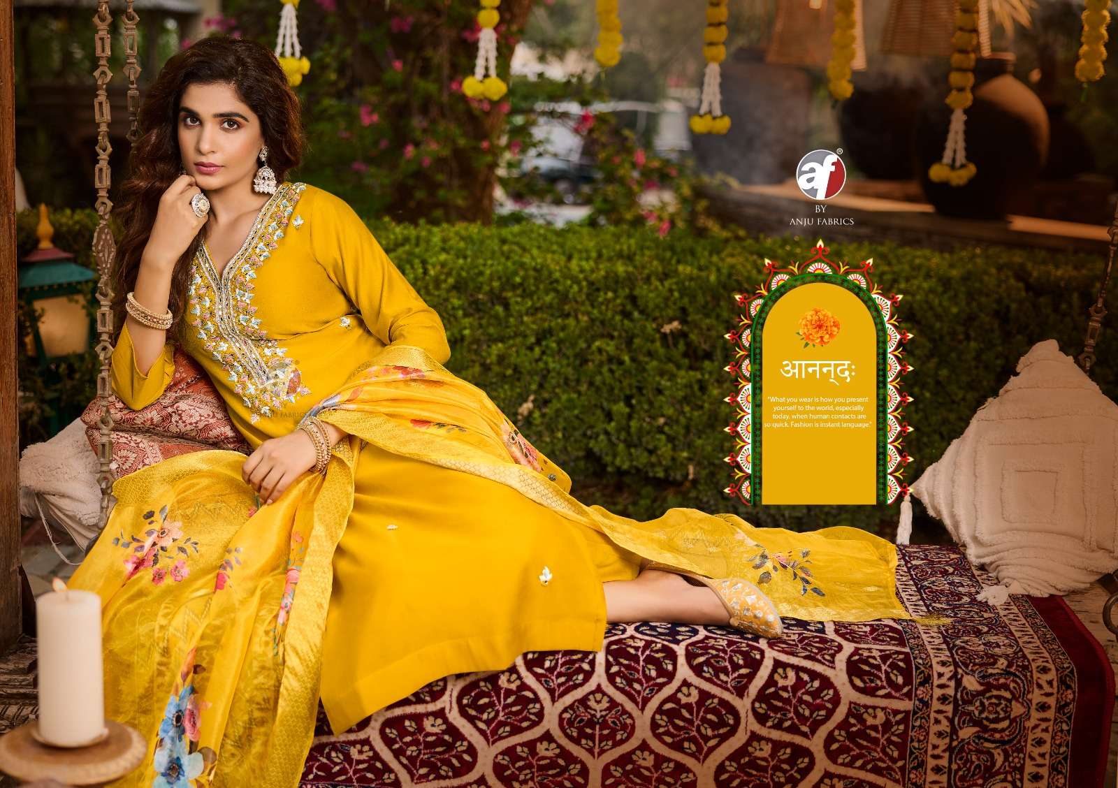 SHARARAT VOL-7 BY ANJU FABRICS PURE HANDWORK KURTI PANT WITH HEAVY DUPATTA 