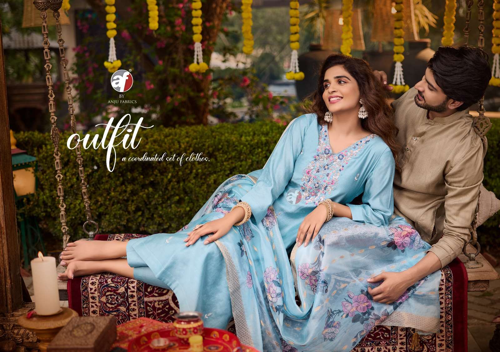 SHARARAT VOL-7 BY ANJU FABRICS PURE HANDWORK KURTI PANT WITH HEAVY DUPATTA 