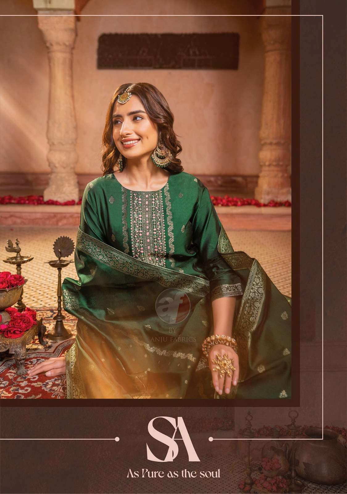 SILK AFFAIR VOL-3 BY ANJU FABRICS BANARASI SILK WITH JACQUARD DUPATTA 