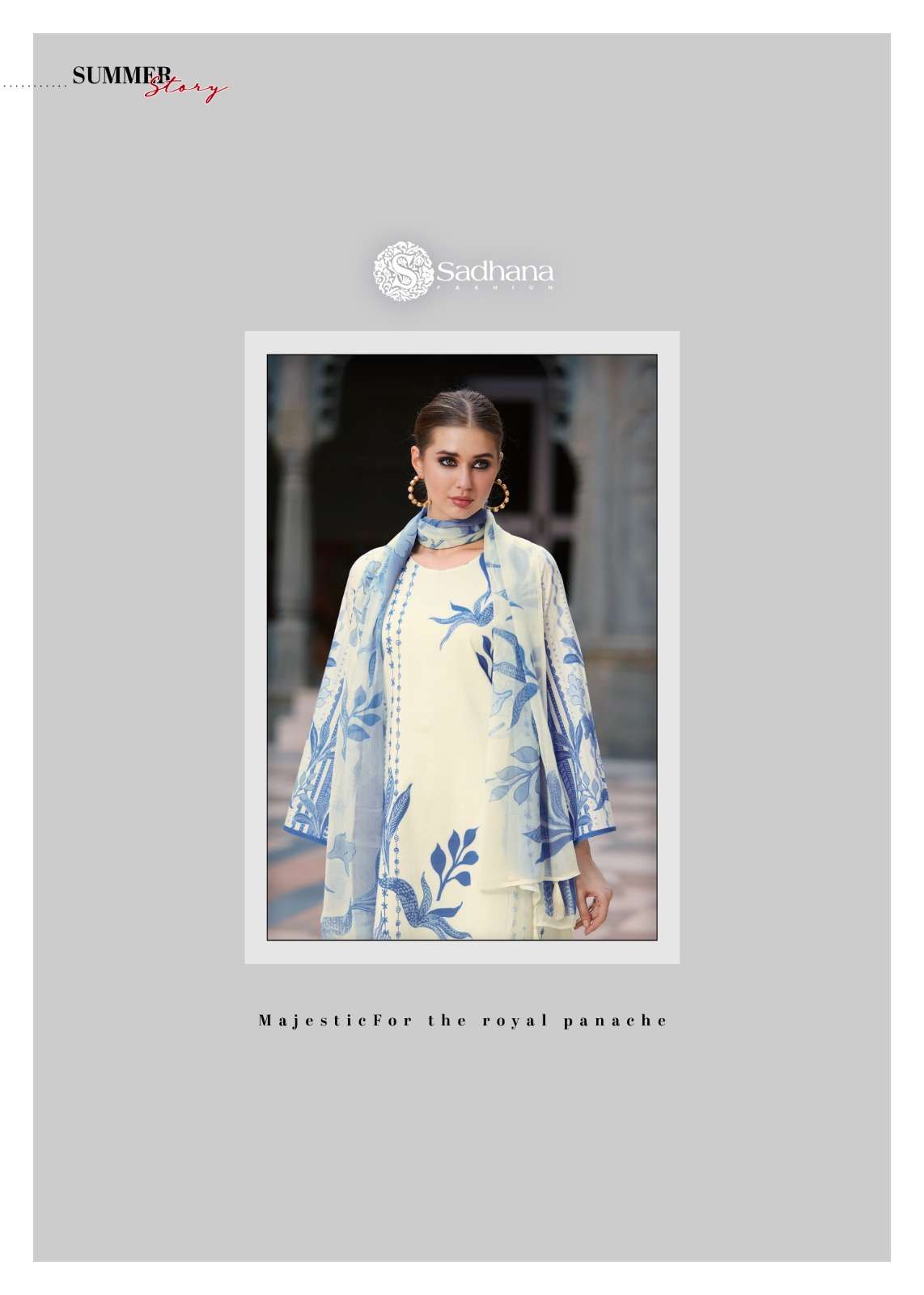 SPLENDOR BY SADHANA FASHION PURE COTTON & FANCY KHATLI WORK WITH DIGITAL PRINT 