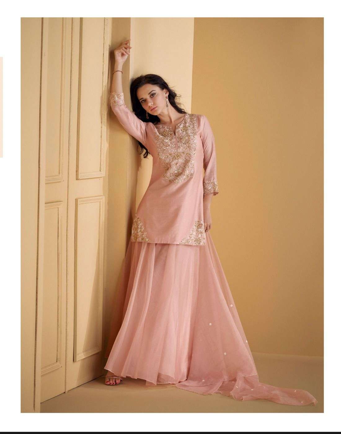 SUHANI BY SAYURI DESIGNER PURE REAL SILK KURTI PLAZO WITH DUPATTA 