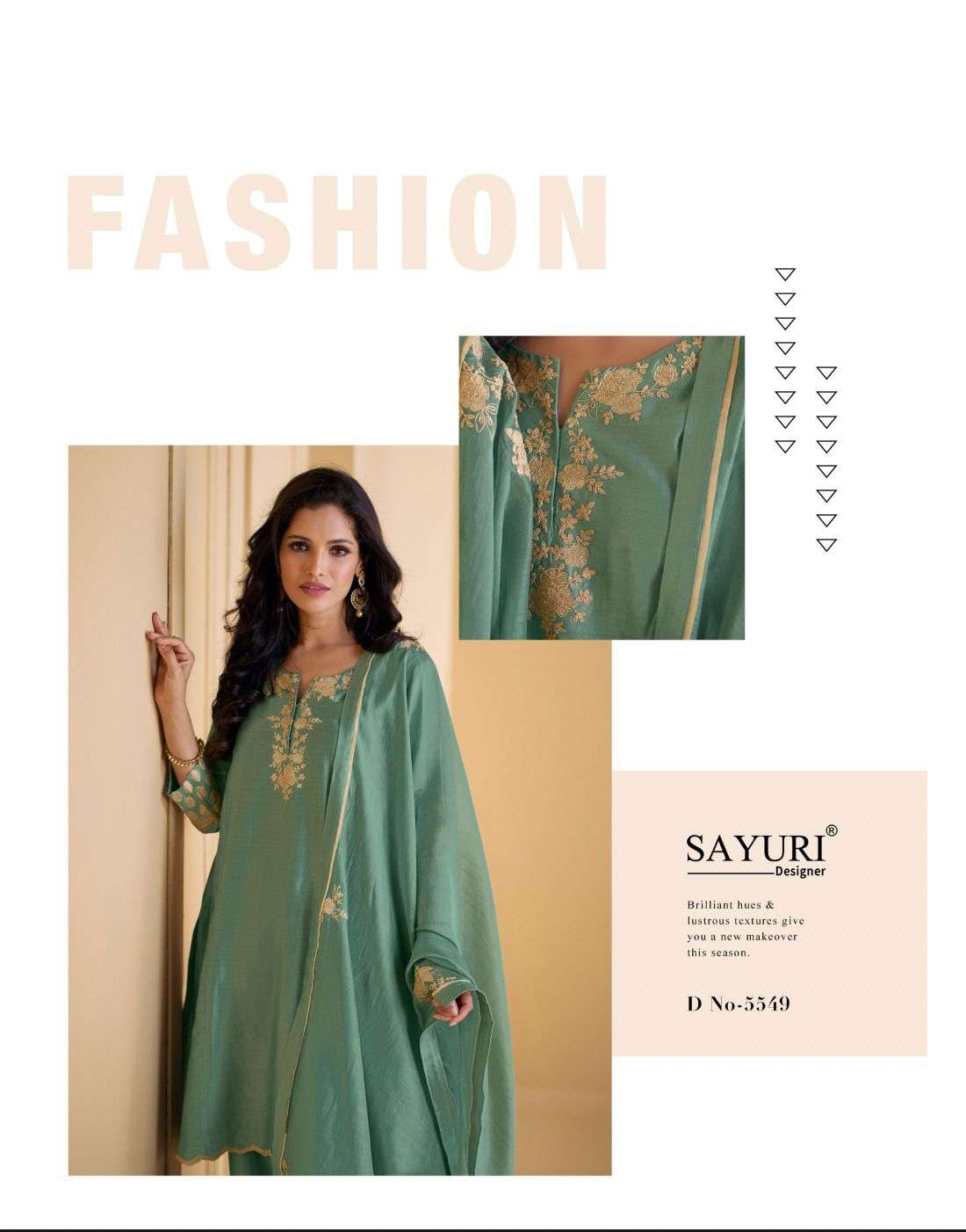 SUHANI BY SAYURI DESIGNER PURE REAL SILK KURTI PLAZO WITH DUPATTA 