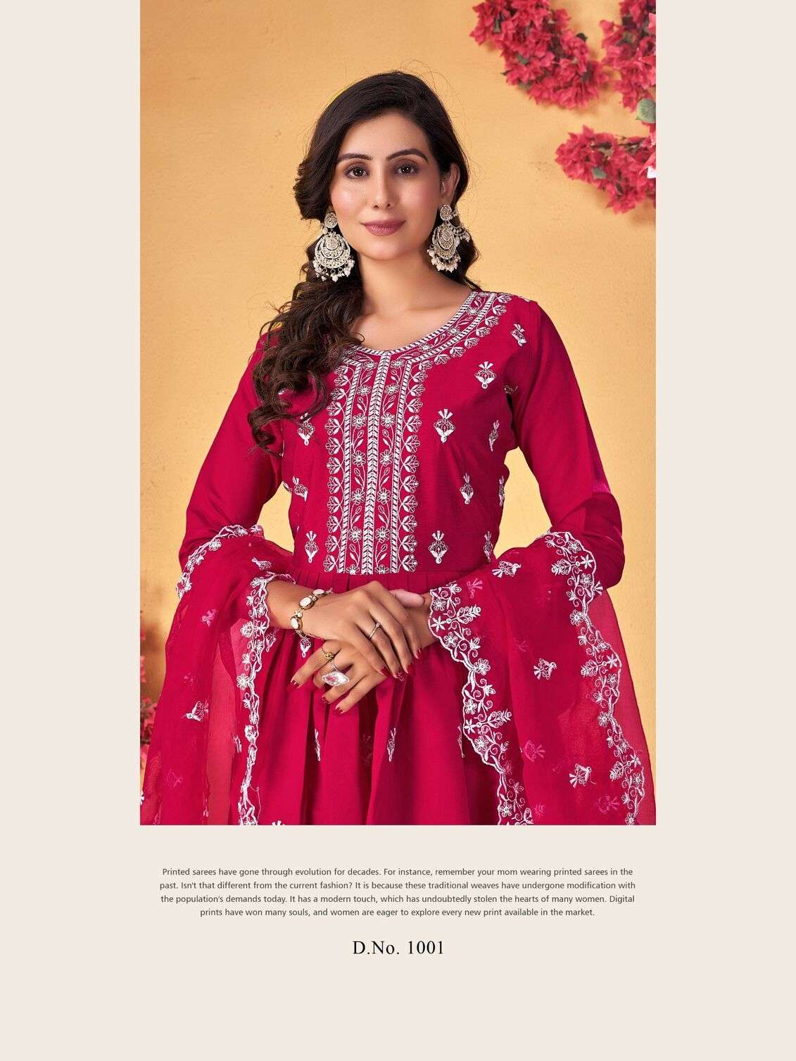 SUMMER FESTIVAL VOL-1 BY KRISHNA TRENDZ ROMAN SILK WHITE THREAD KURTI PANT WITH DUPATTA 