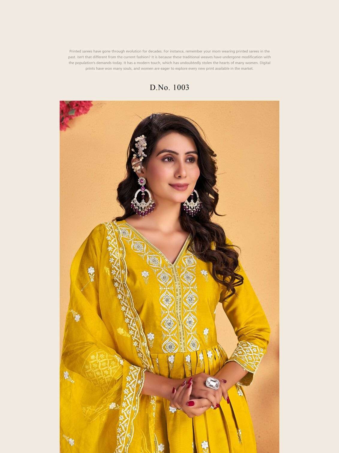 SUMMER FESTIVAL VOL-1 BY KRISHNA TRENDZ ROMAN SILK WHITE THREAD KURTI PANT WITH DUPATTA 