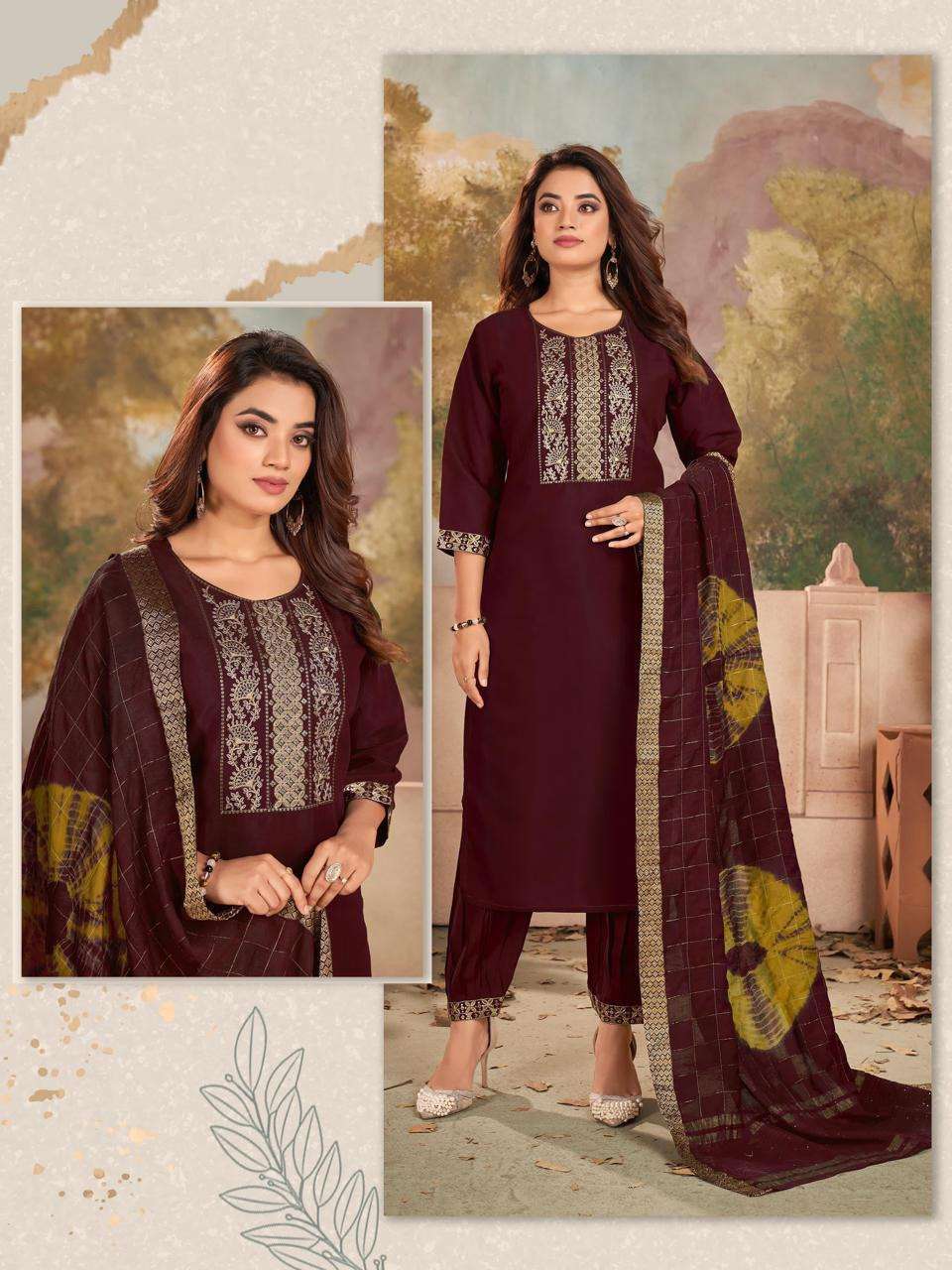TF-1001 NA HEAVY FANCY FABRIC WITH AFGHANI STYLE PANT WITH DUPATTA 