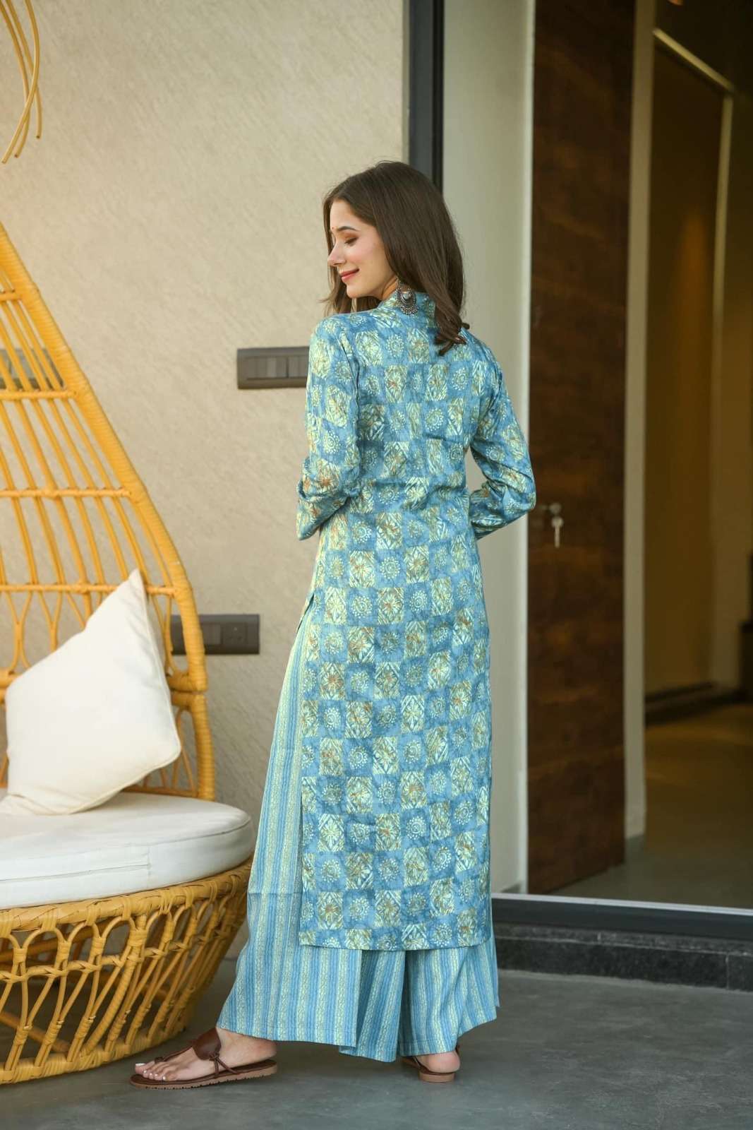 TF-1205 PO PURE MUSLIN CASUAL WEAR CO-ORD SET 