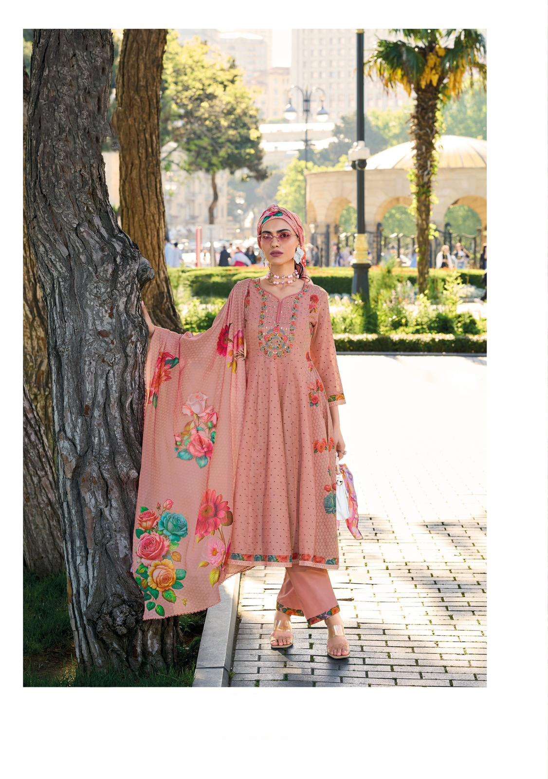 TS-42715 KL FANCY ANARKALI PRINT SCHIFFLI DESIGN PAKISTANI COLLECTION 